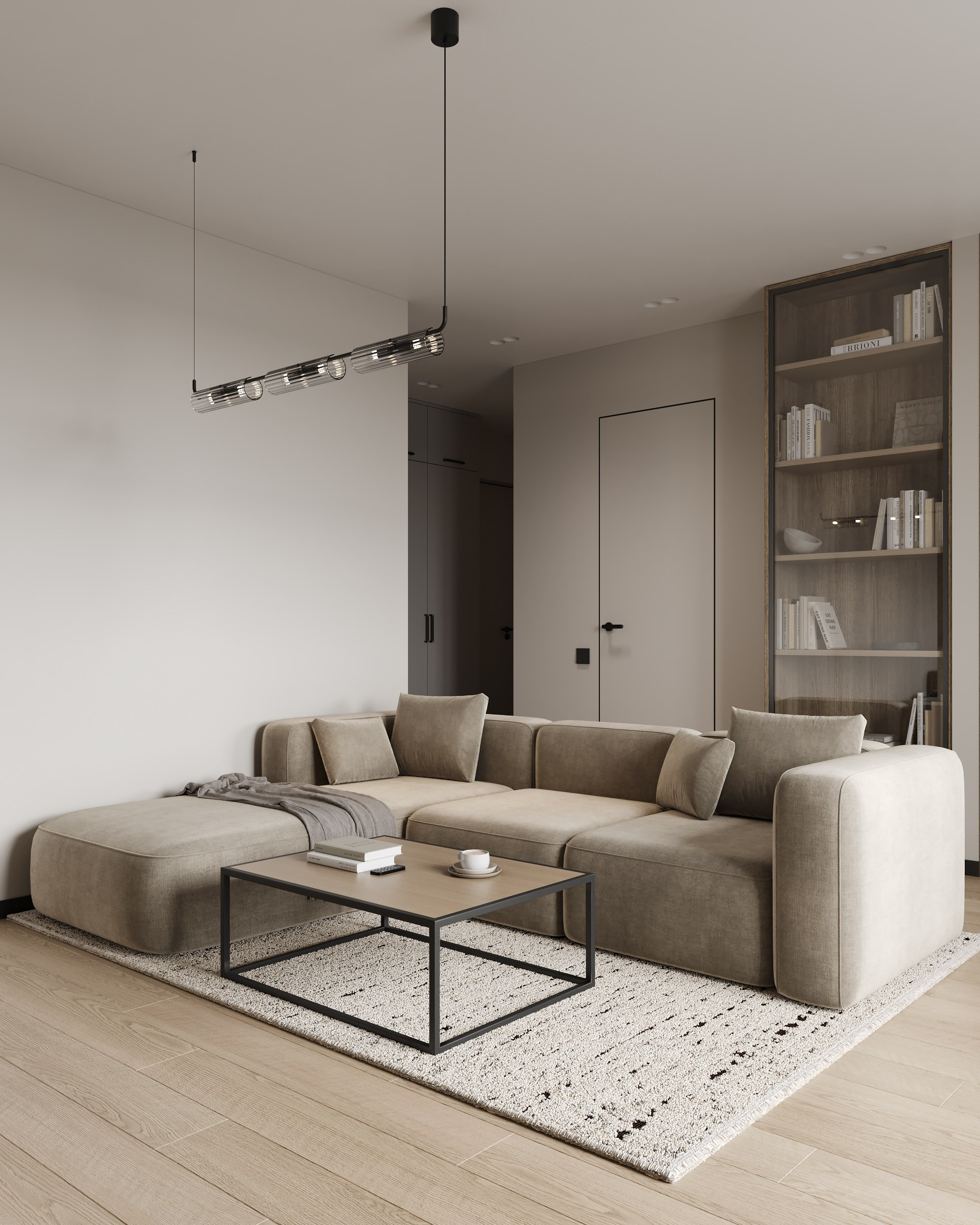 Modern Beige. Дизайн интерьера | 3D визуализация | Миланская Марина