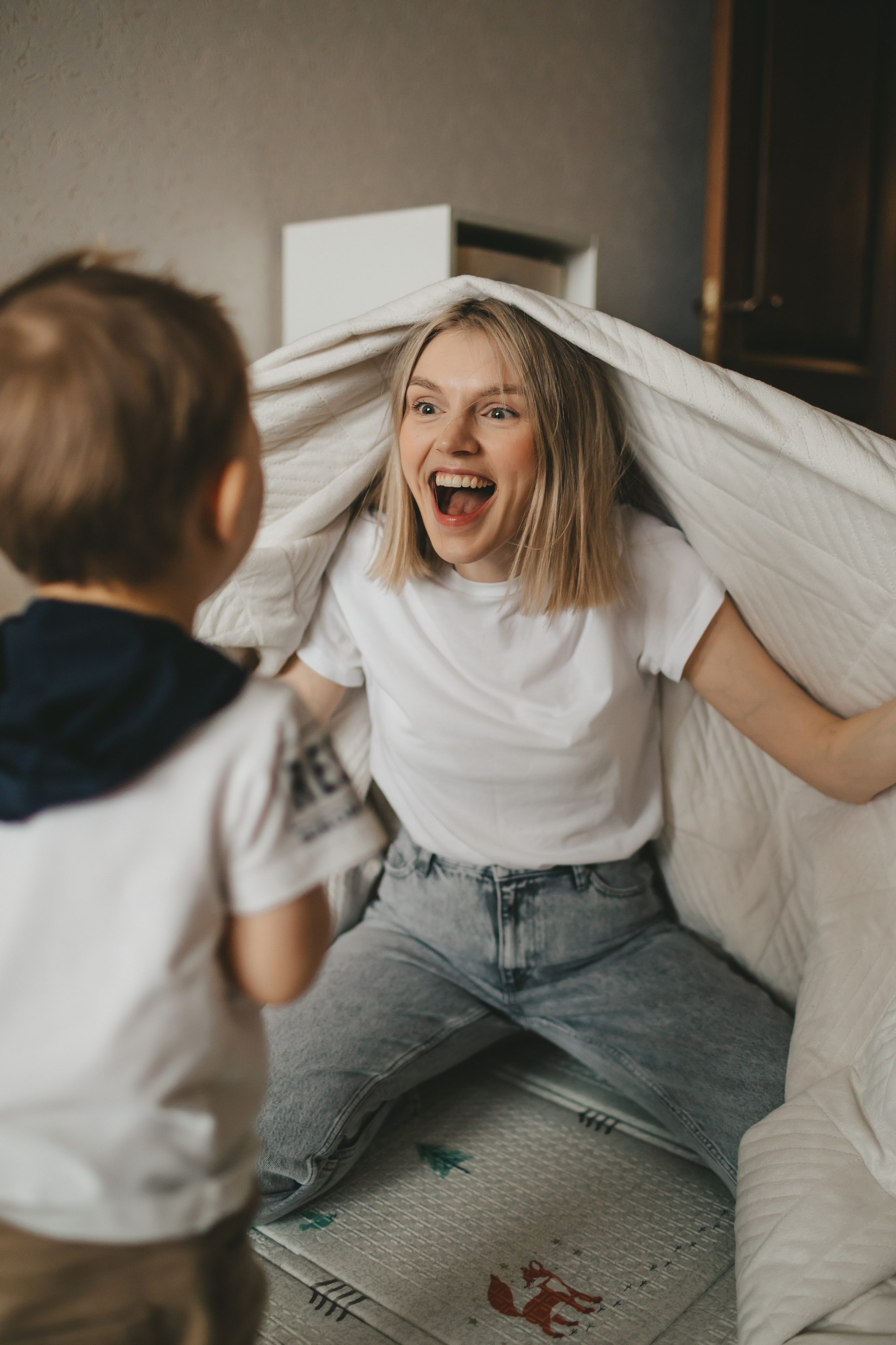 Костя, Таня и Лев (домашняя фотосессия). Семейный и детский фотограф и видеограф в Москве, Дрокина Наталья