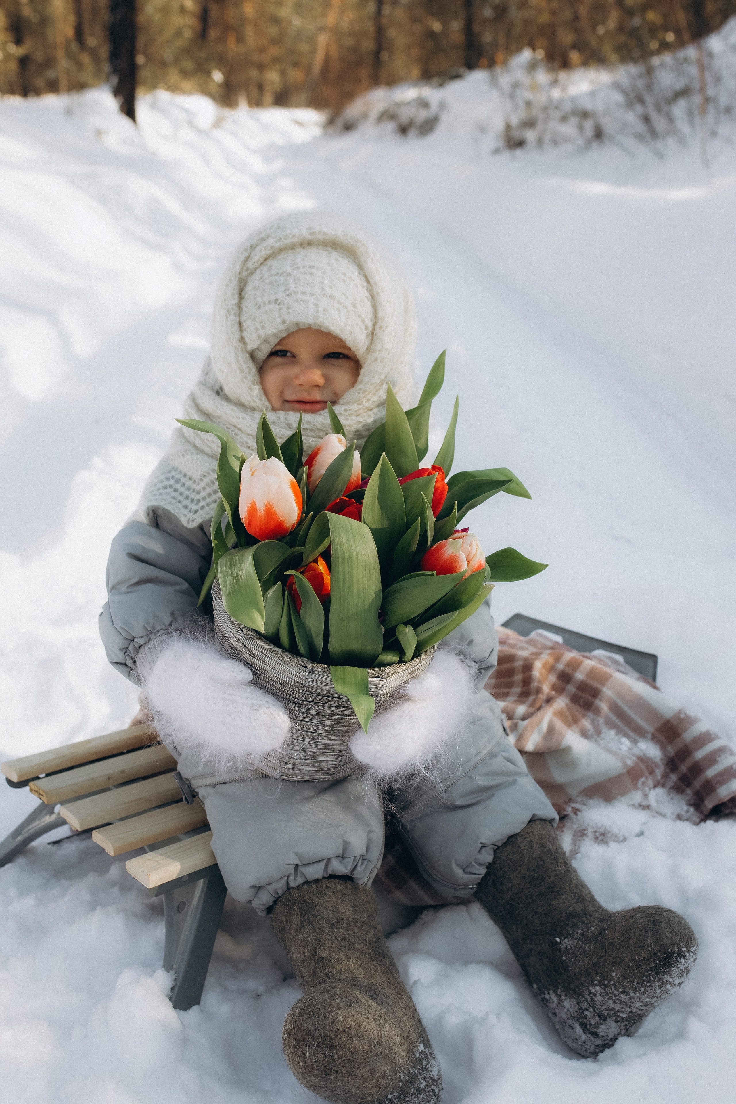 Девочка Зима. Семейный и детский фотограф город Тында Дарья