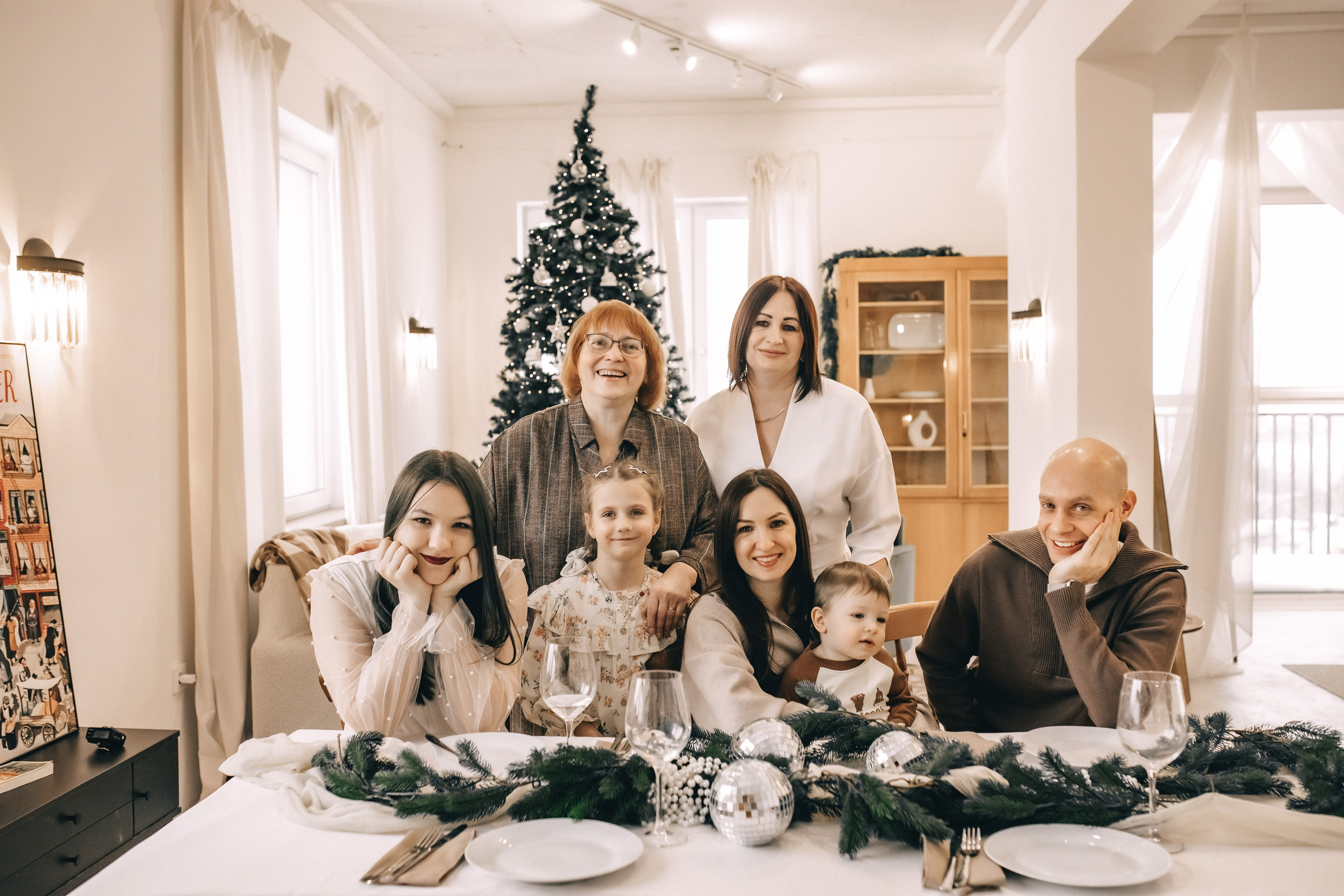 Рождество. Большая семья. Профессиональный фотограф, Москва |Видное Елена Елизарова