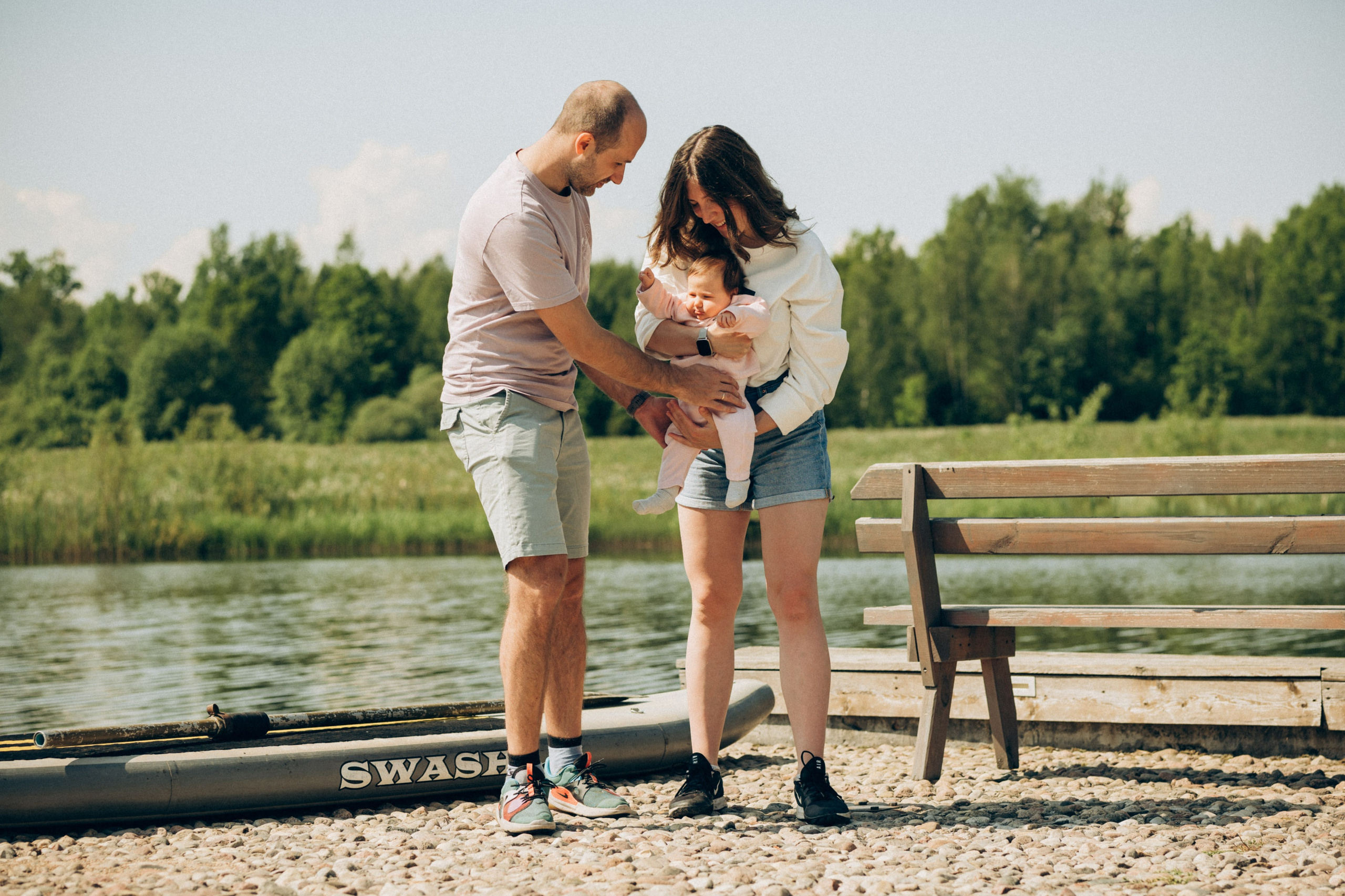 Женя, Аня и Машуня в Лугах