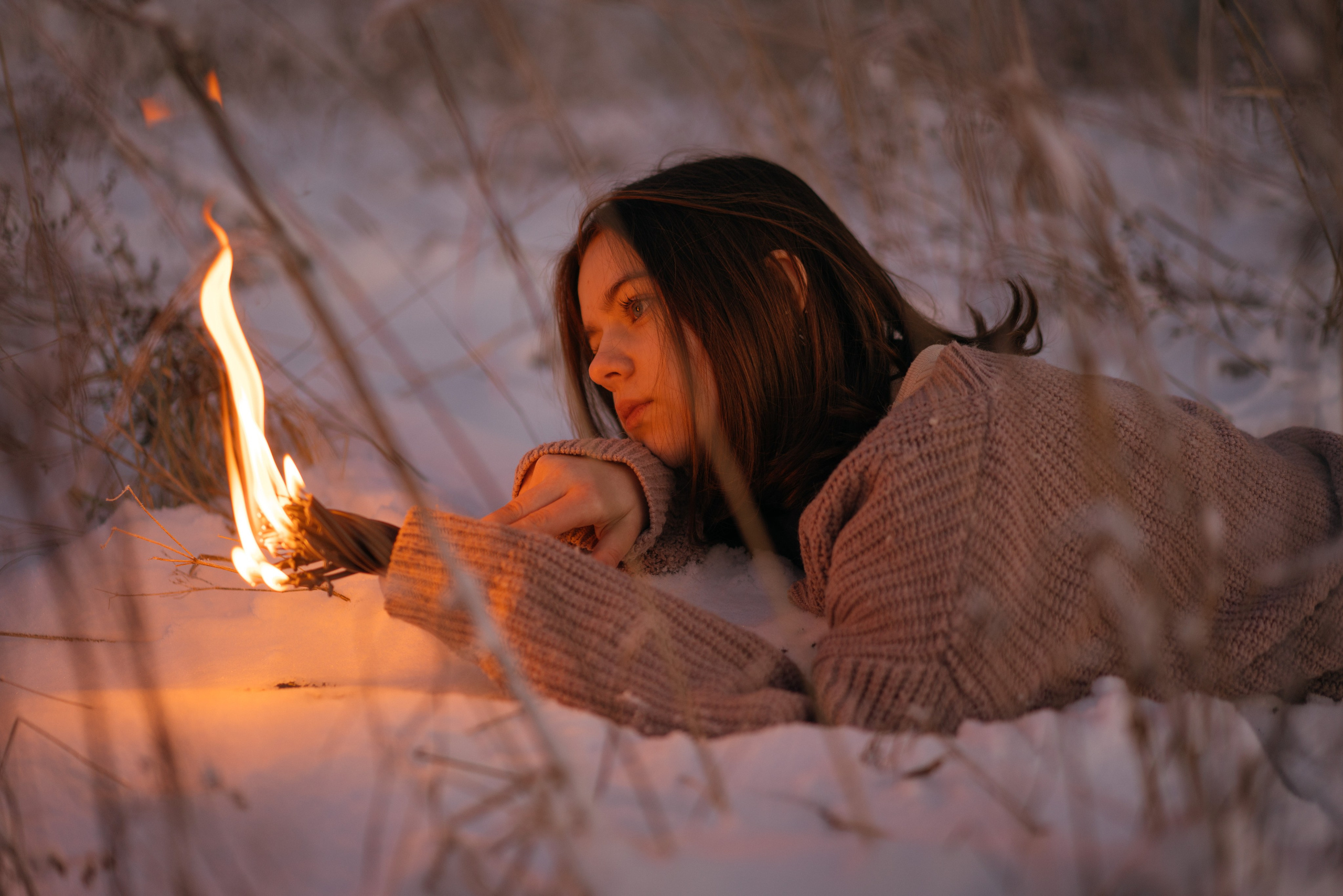 Зимняя съемка в снегу. Видеооператор, фотограф в Санкт-Петербурге