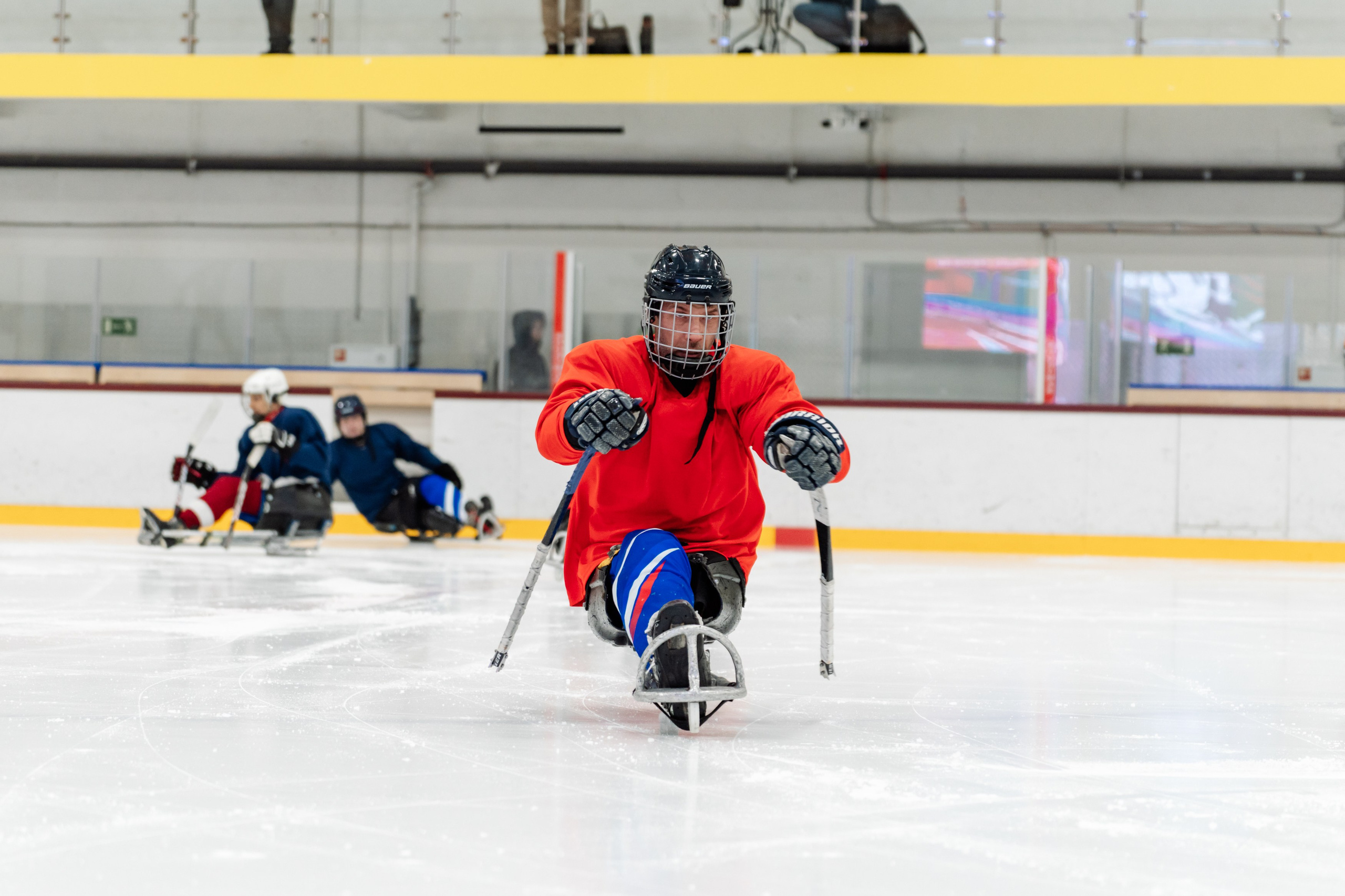 Игра в следж хоккей приуроченная 23.02.26 в арене Сталкер