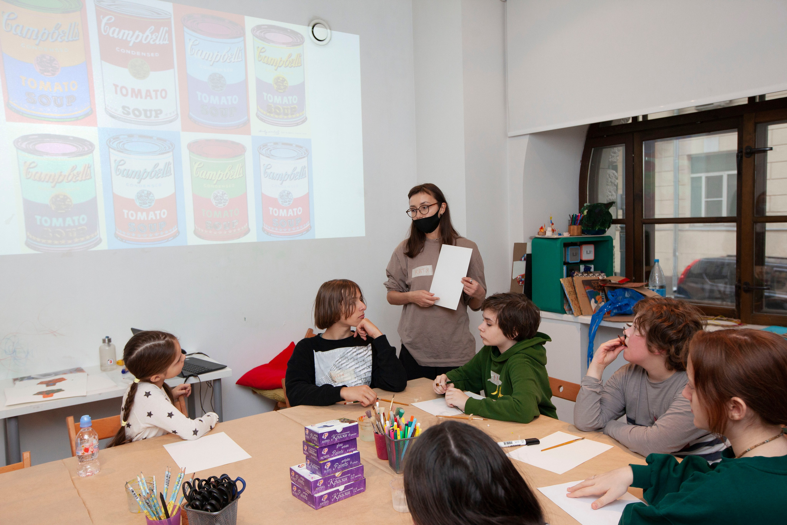 Детский мастер-класс в ММОМА. Stanislav Baryshev — People. Emotions. Atmosphere