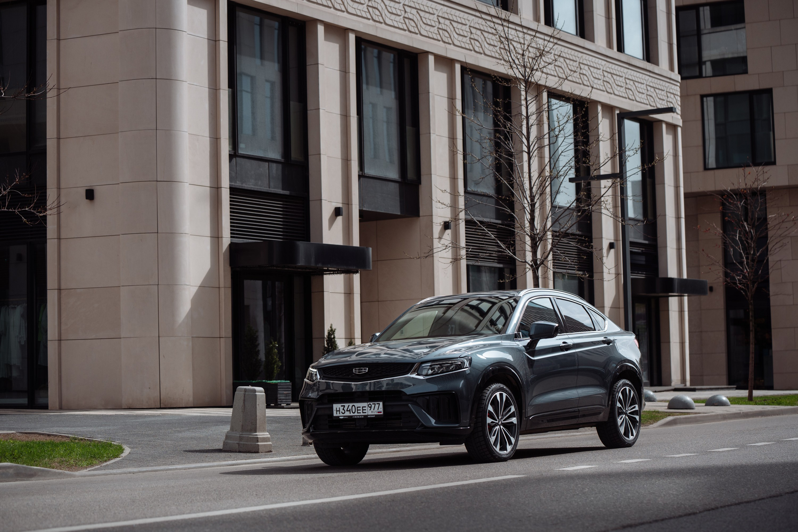 Рекламная съёмка Geely Tugella