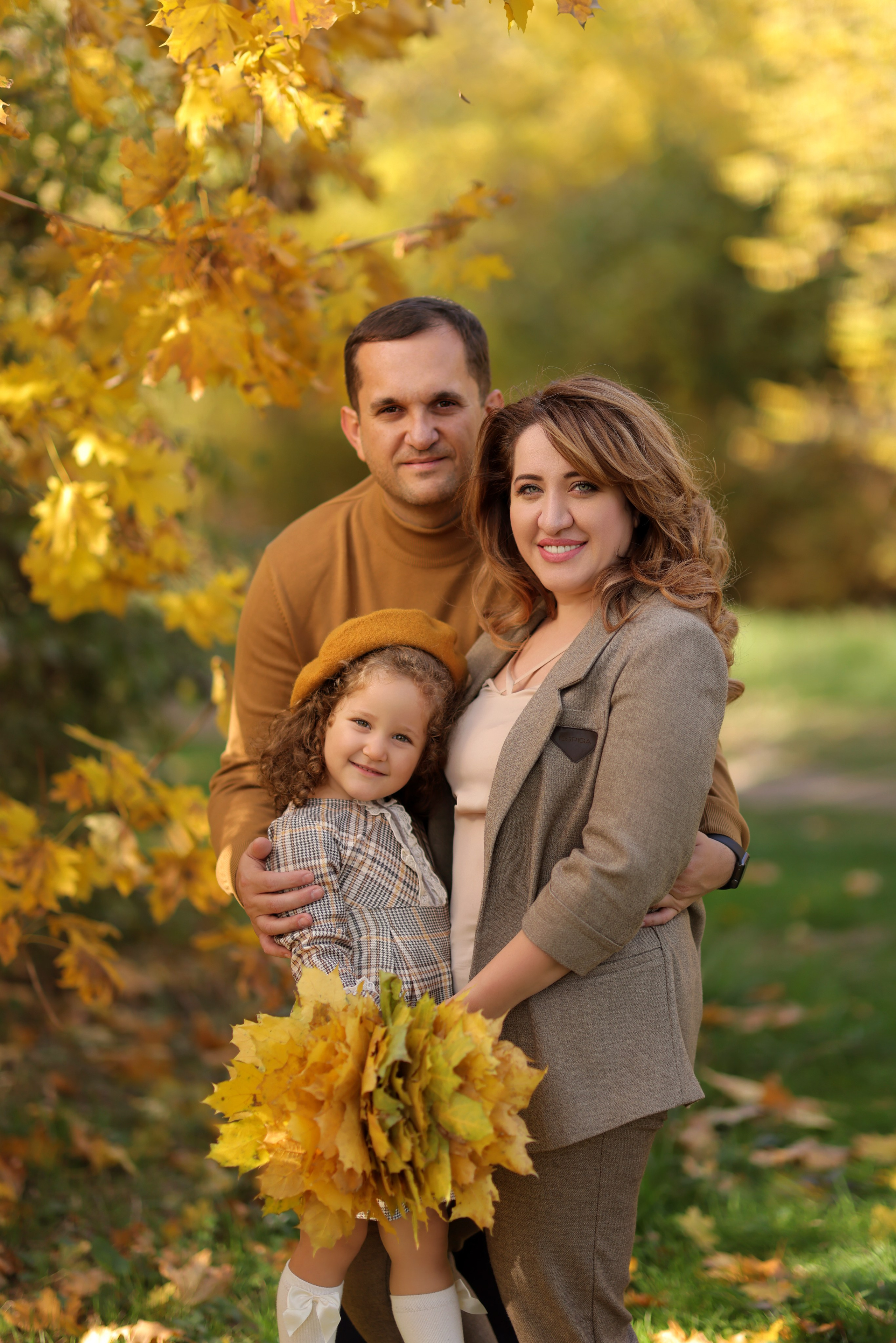 Семейная осенняя фотосессия — Светлана, Аслан и Лора. Анна Бондарева — детский и семейный фотограф, обучение фотографии. Кавказские Минеральные Воды, Пятигорск