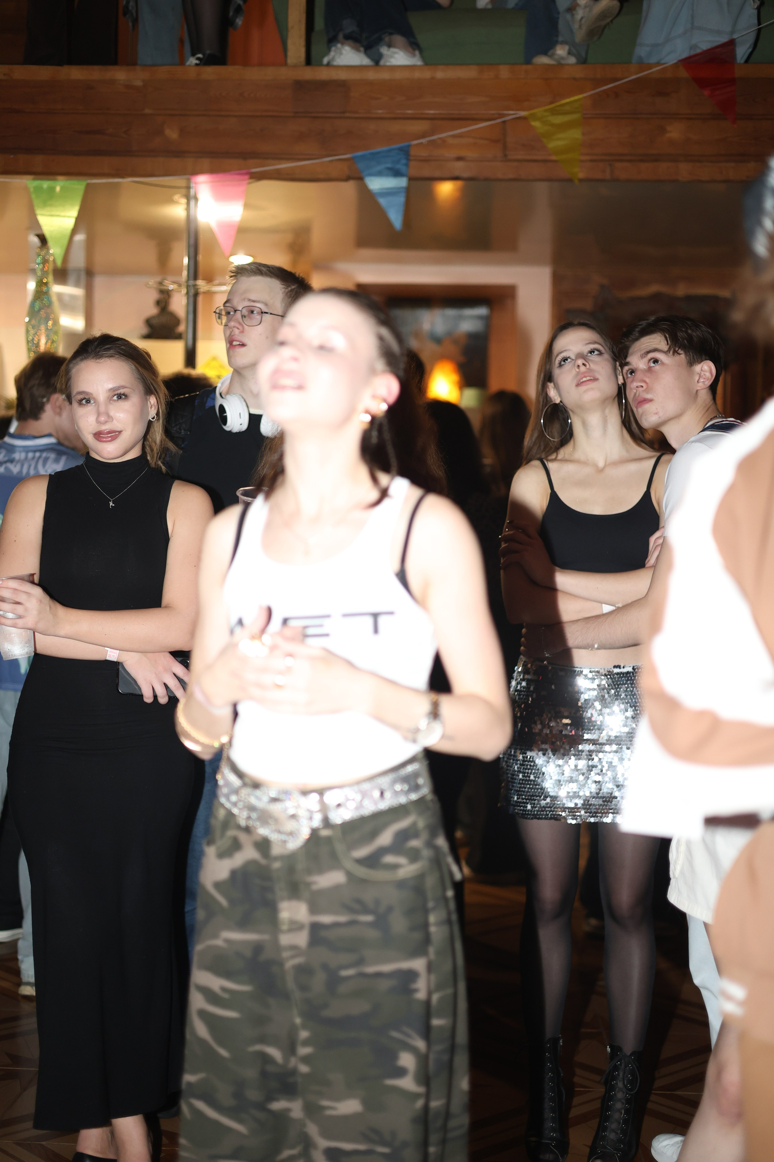 Student american-style party. Mintonov's Film Studio