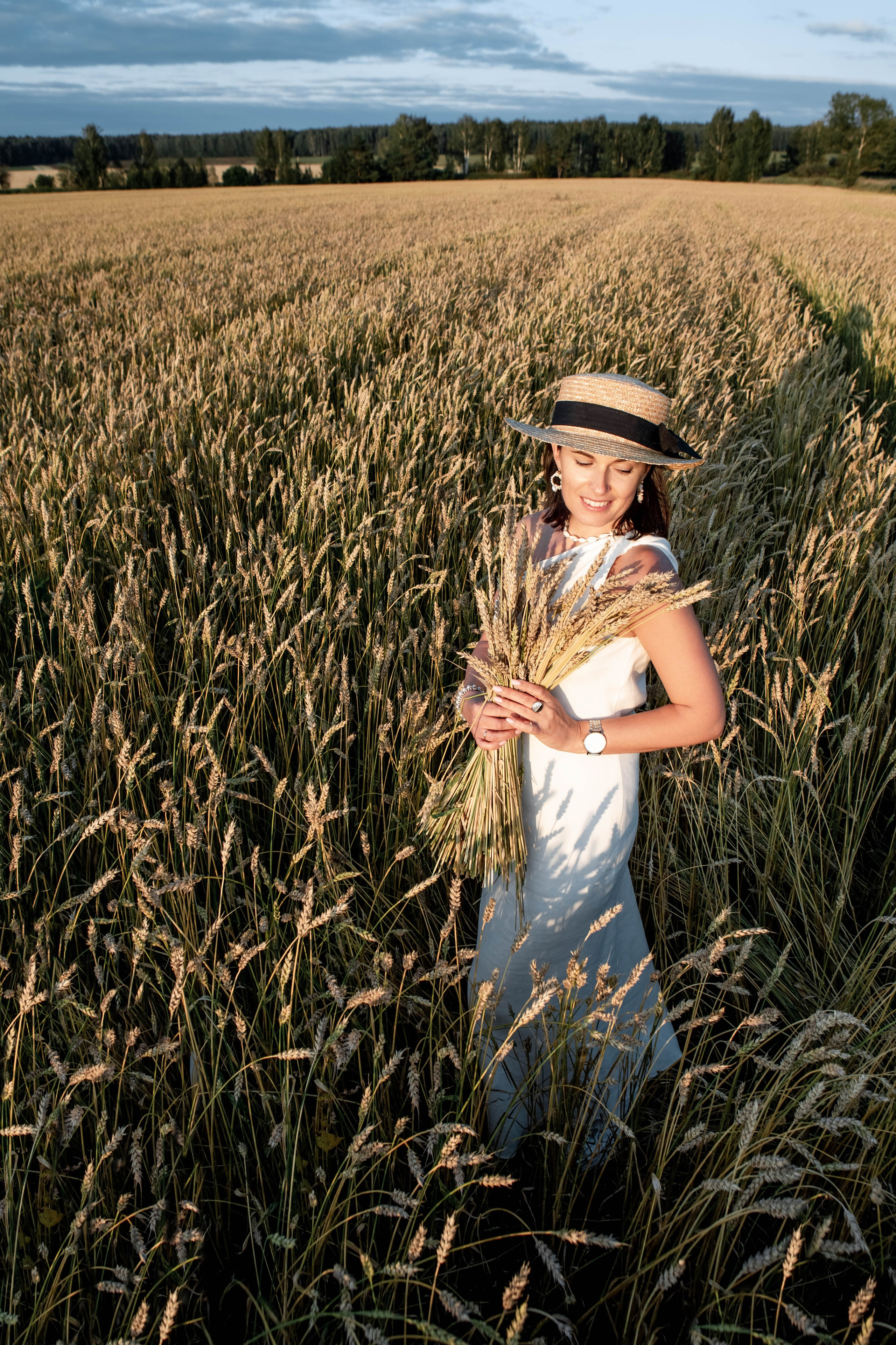 Пшеница на закате. Фотограф Екатерина Голицына