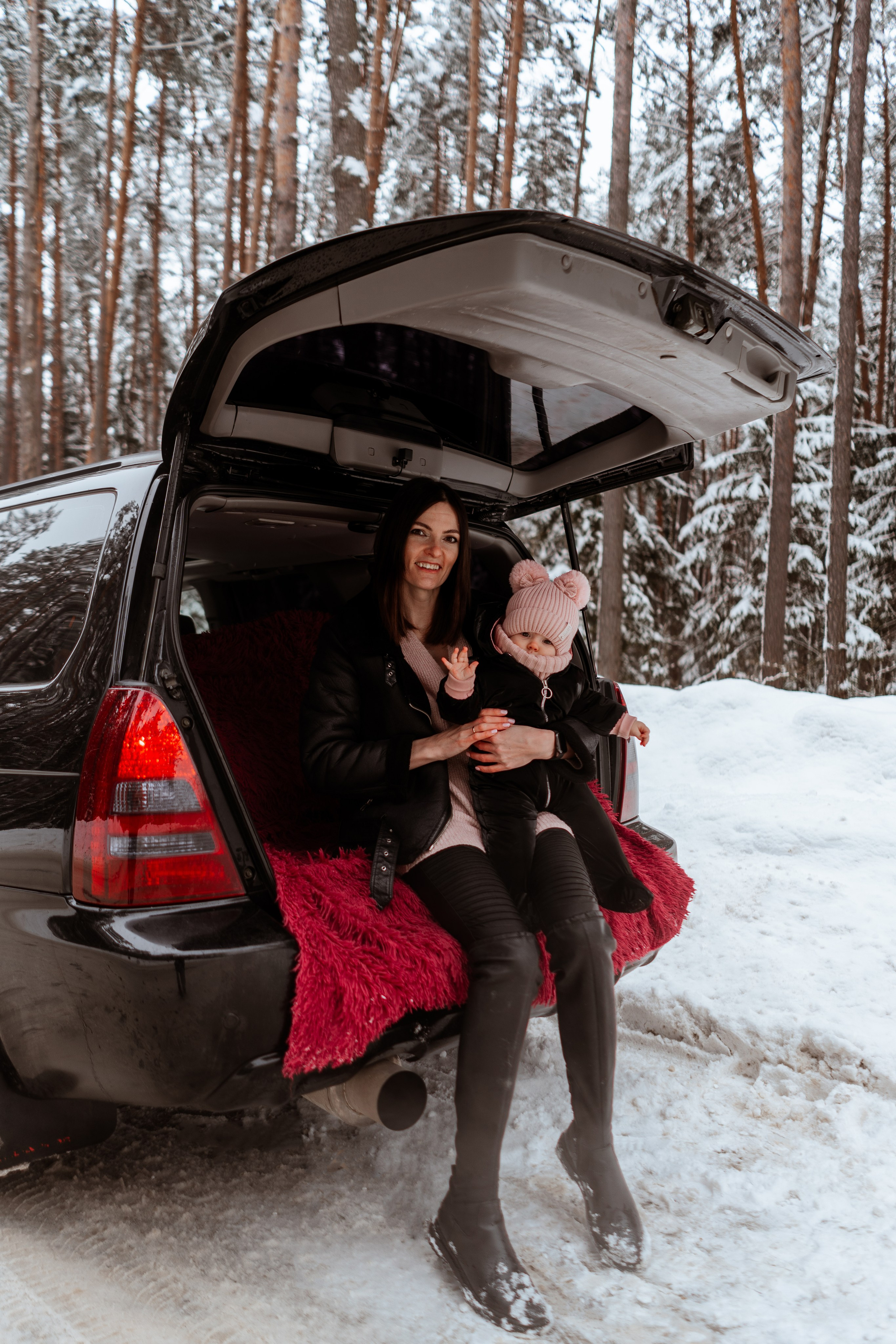 Семейная фотосессия Екатерины и малышки Даши в Калуге