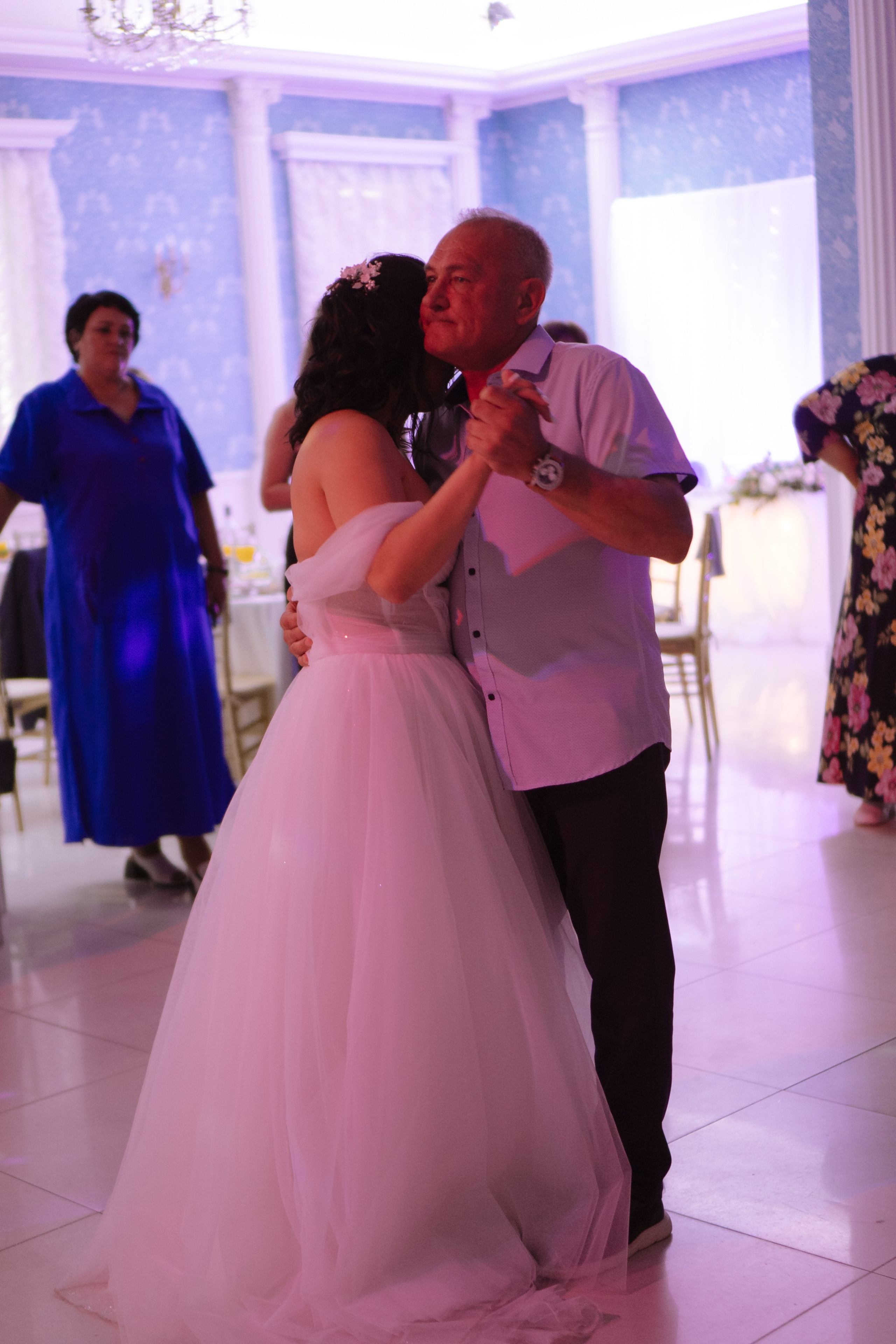 ТАНЕЦ ОТЦА И ДОЧЕРИ НА БАНКЕТЕ (СВАДЕБНАЯ ФОТОСЕСИИЯ БАНКЕТА). Профессиональный фотограф, Санкт-Петербург — Виктория Богомолова