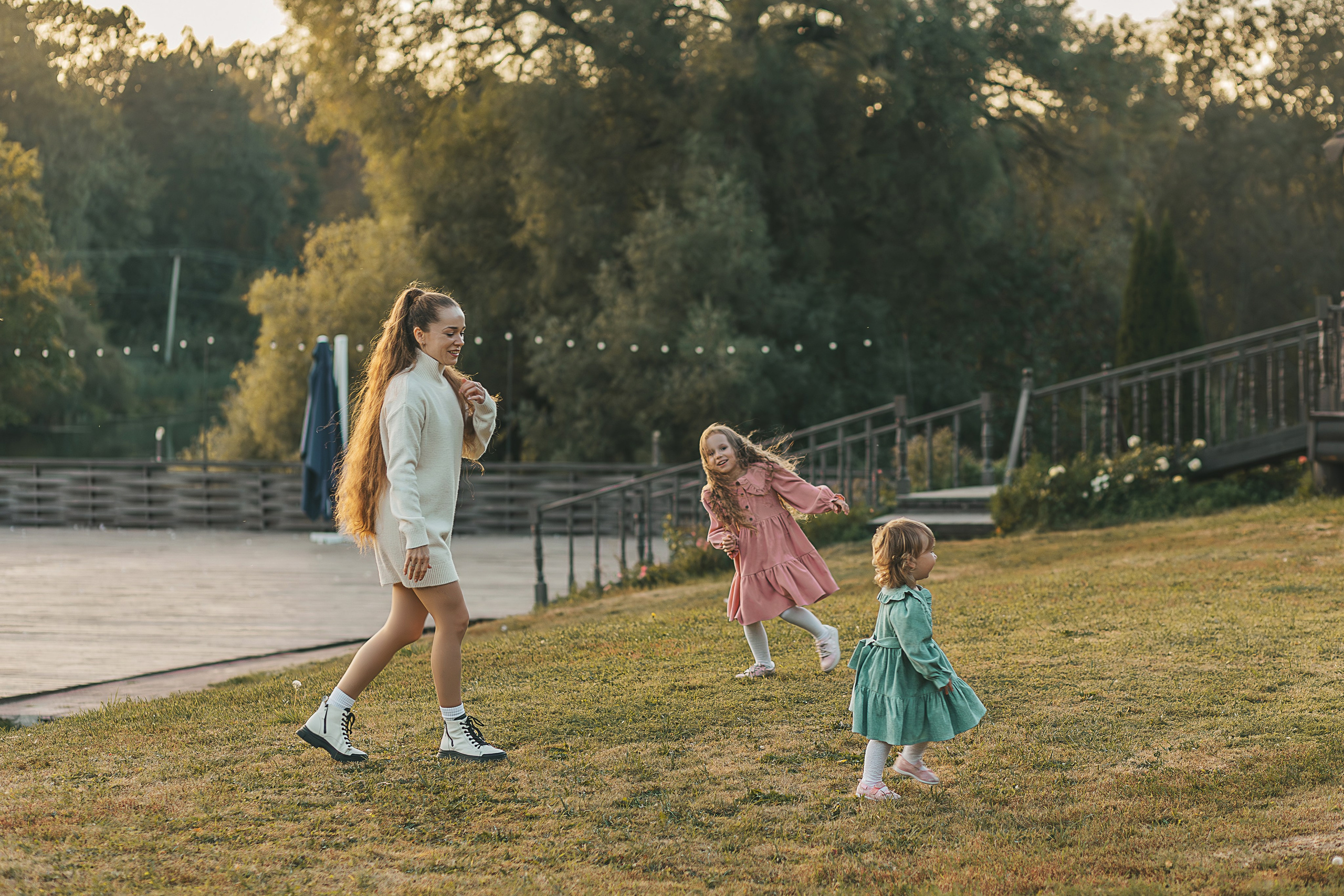 Осеняя Фотосессия мамы с дочками. Семейный и женский фотограф в Москве Надежда Воробьева