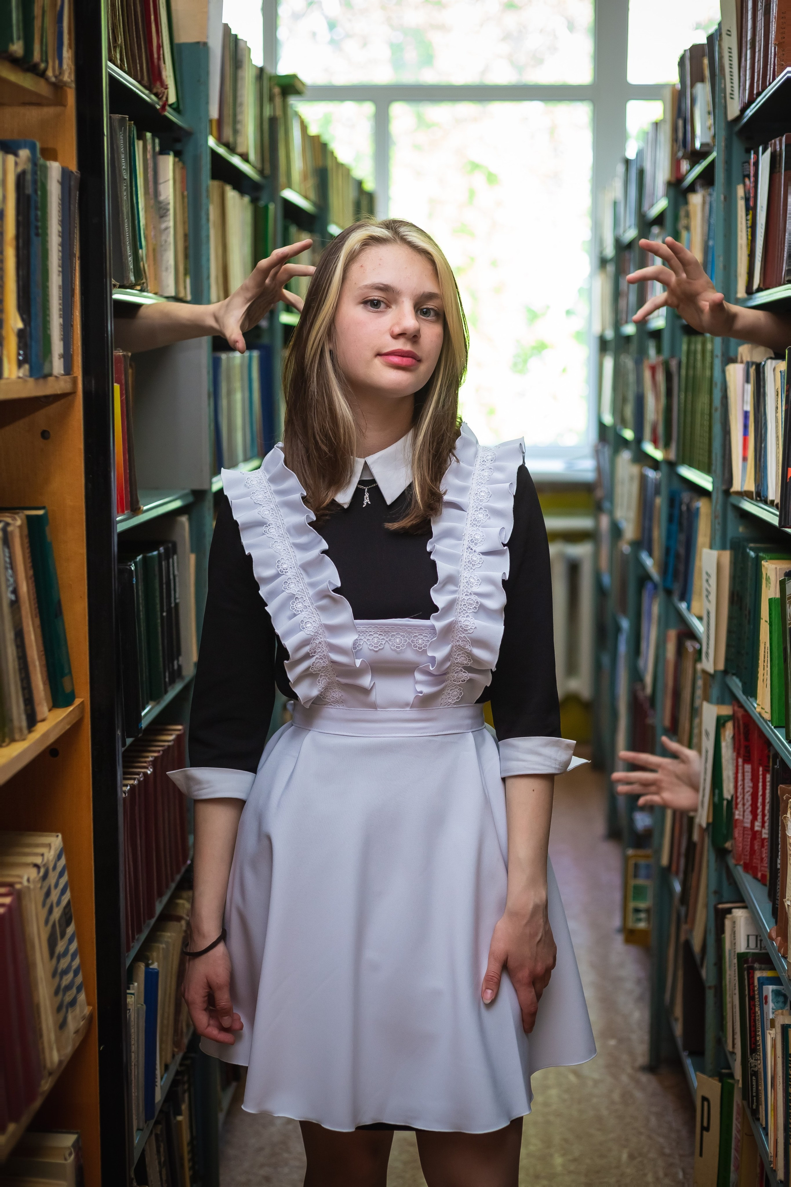 Съемка в библиотеке. Выпускные альбомы Воронеж от Веры Соколовой