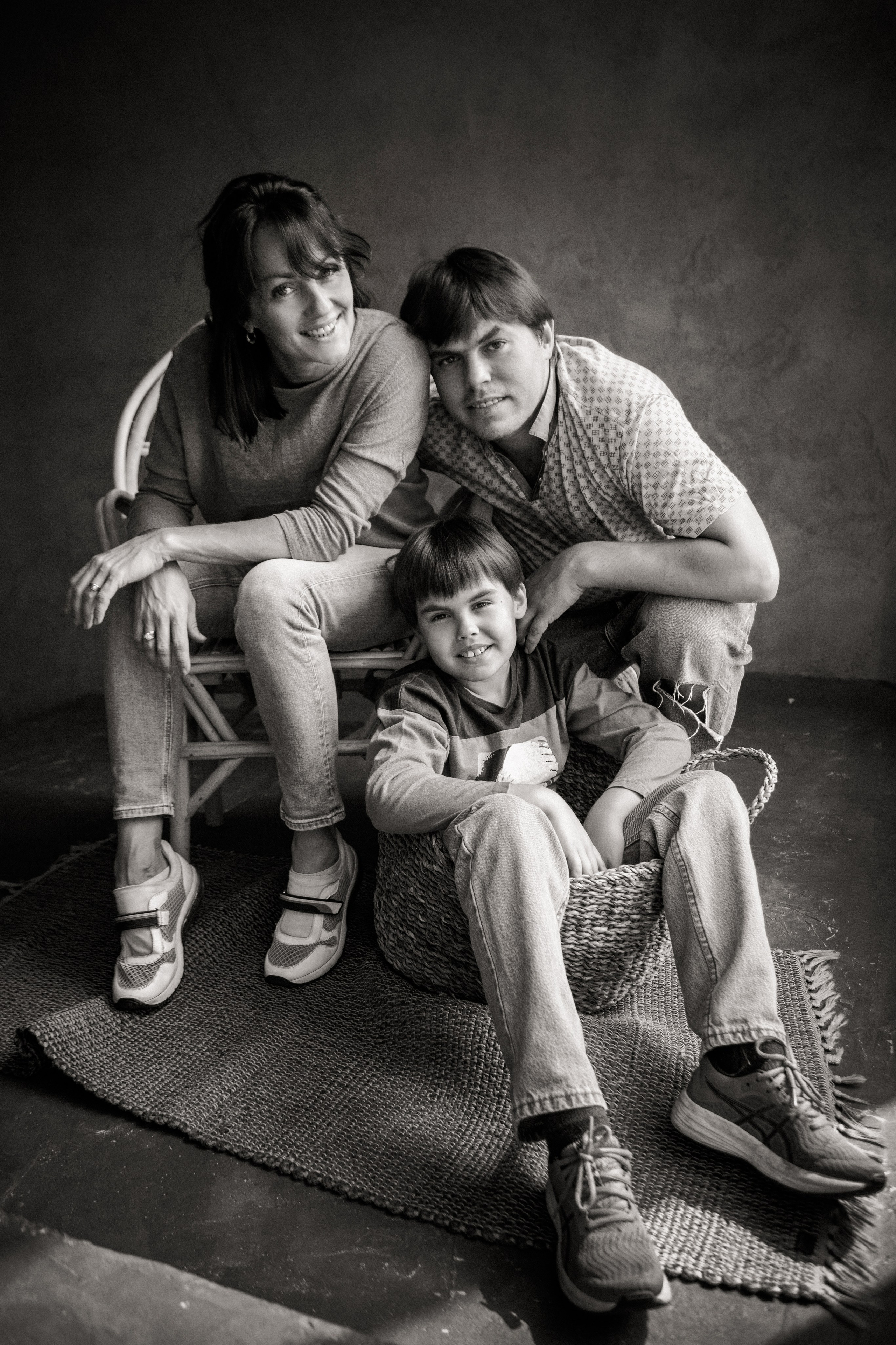 Семейная студийная фотосессия. Свадебный и семейный фотограф в Москве и Подмосковье Лариса Козлова