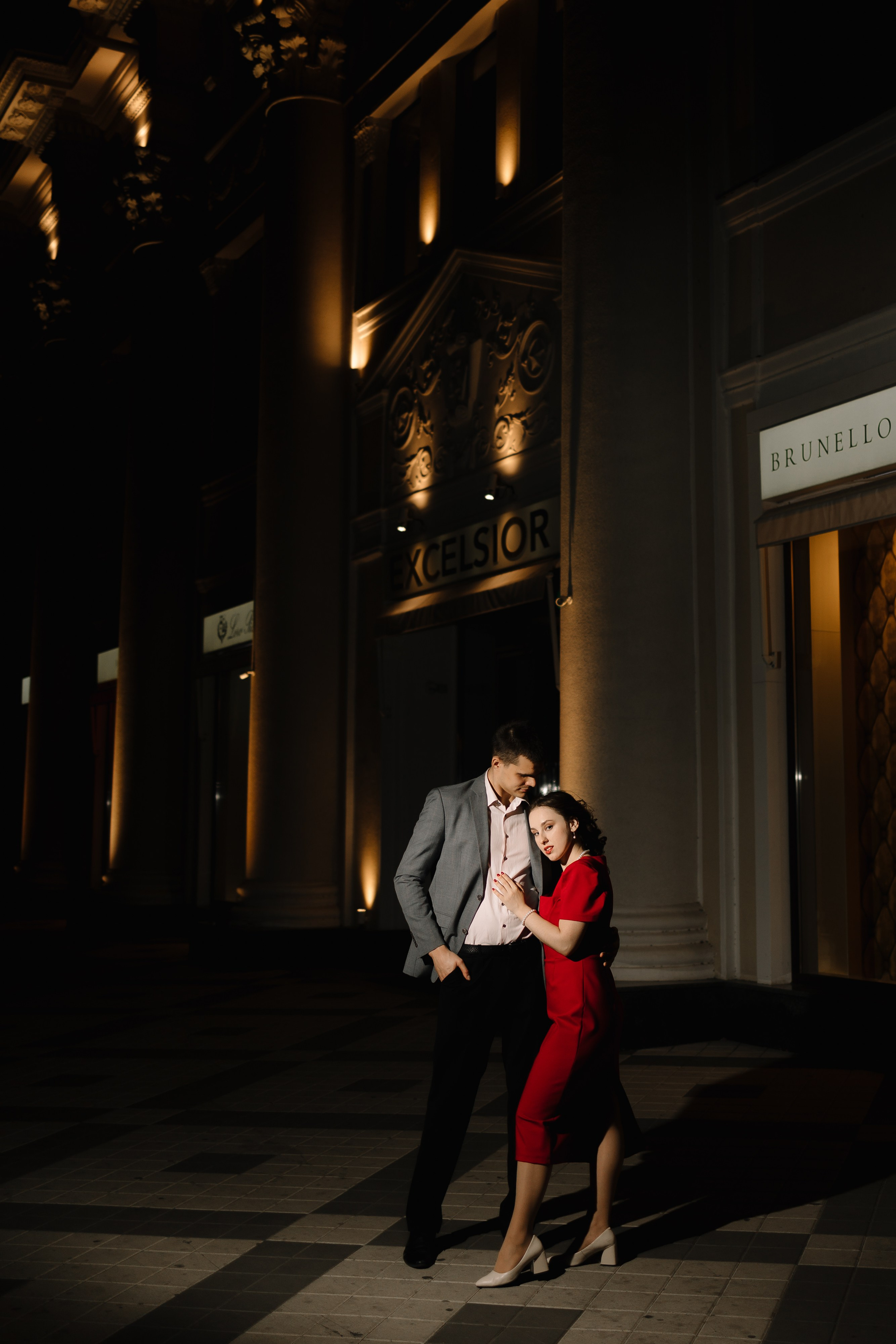 Лёша и Соня. Ночной Краснодар. Семейный фотограф в Краснодаре Храмова Анна