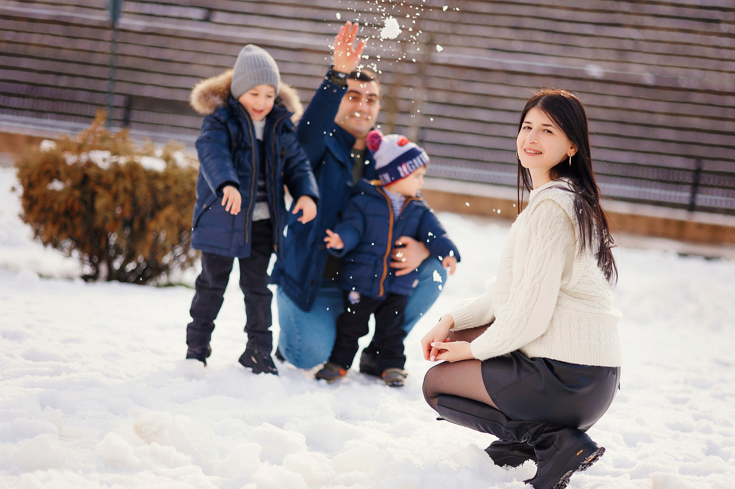 Зимняя фотосессия в Красной поляне. Свадебный и семейный фотограф в Сочи Денис Вялов