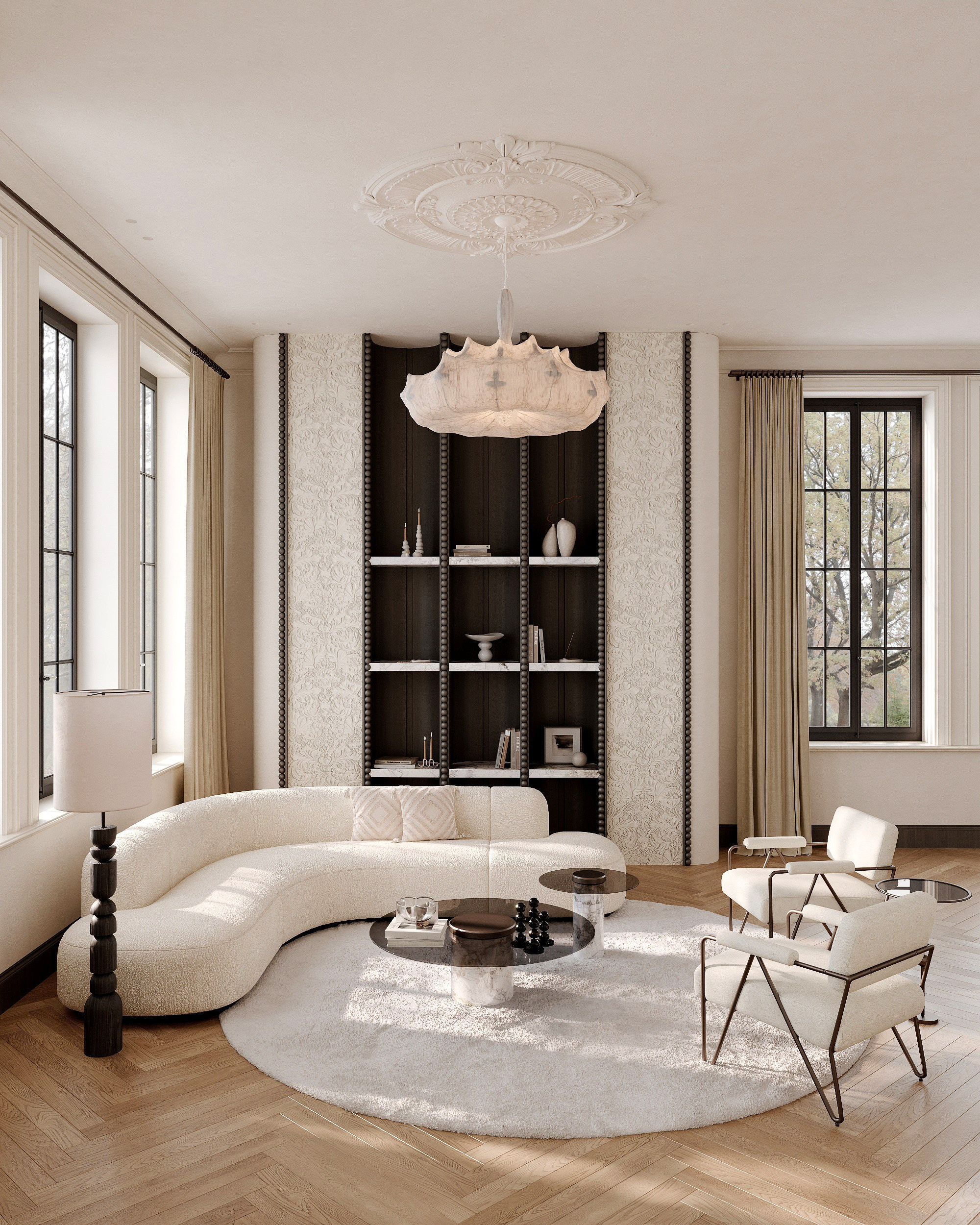 Light living room. Solovets visualization