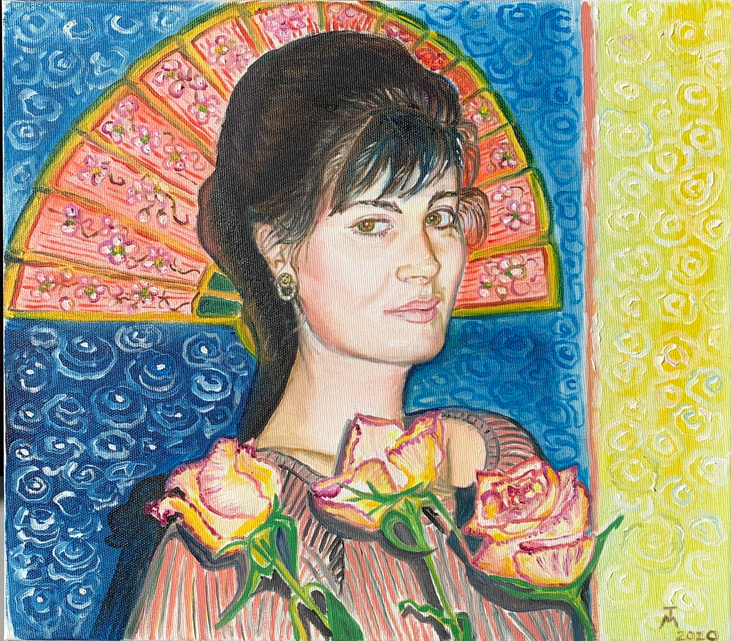 Self-portrait, 35/40 cm oil on canvas, 2020