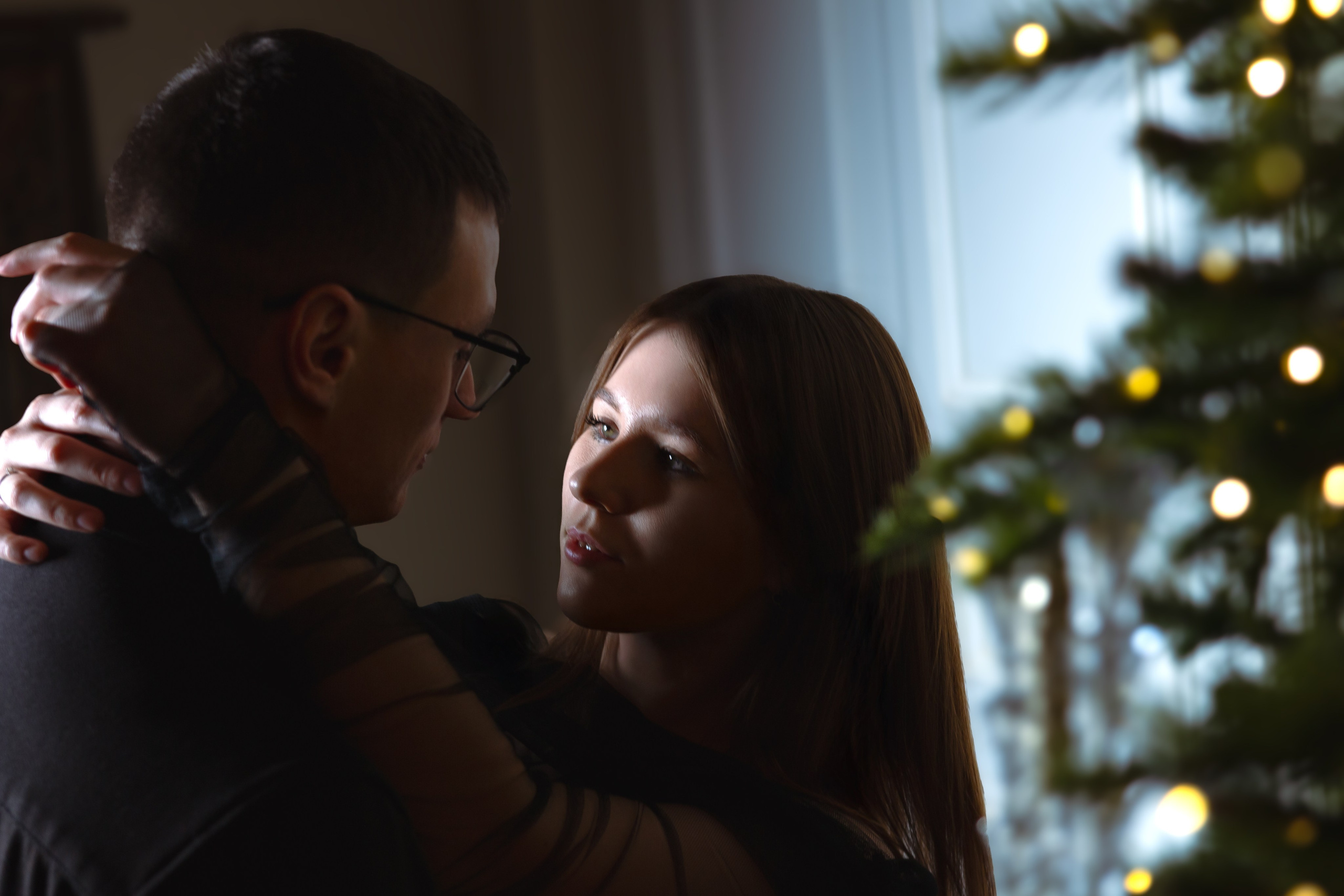 Love story фотосессия новогодняя