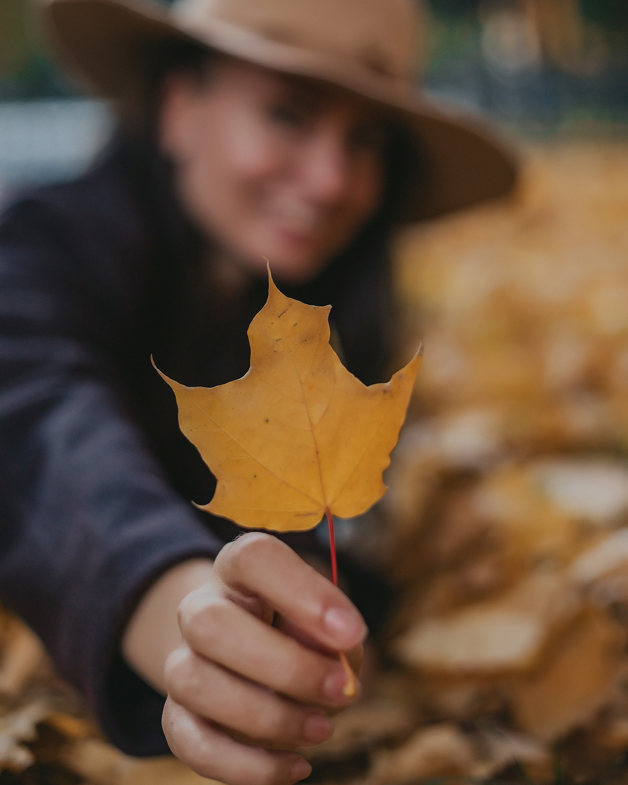 Октябрь. Олечка. Женские портреты осенью в парке. Осенняя фотосессия. Фотограф Софья Васильковская