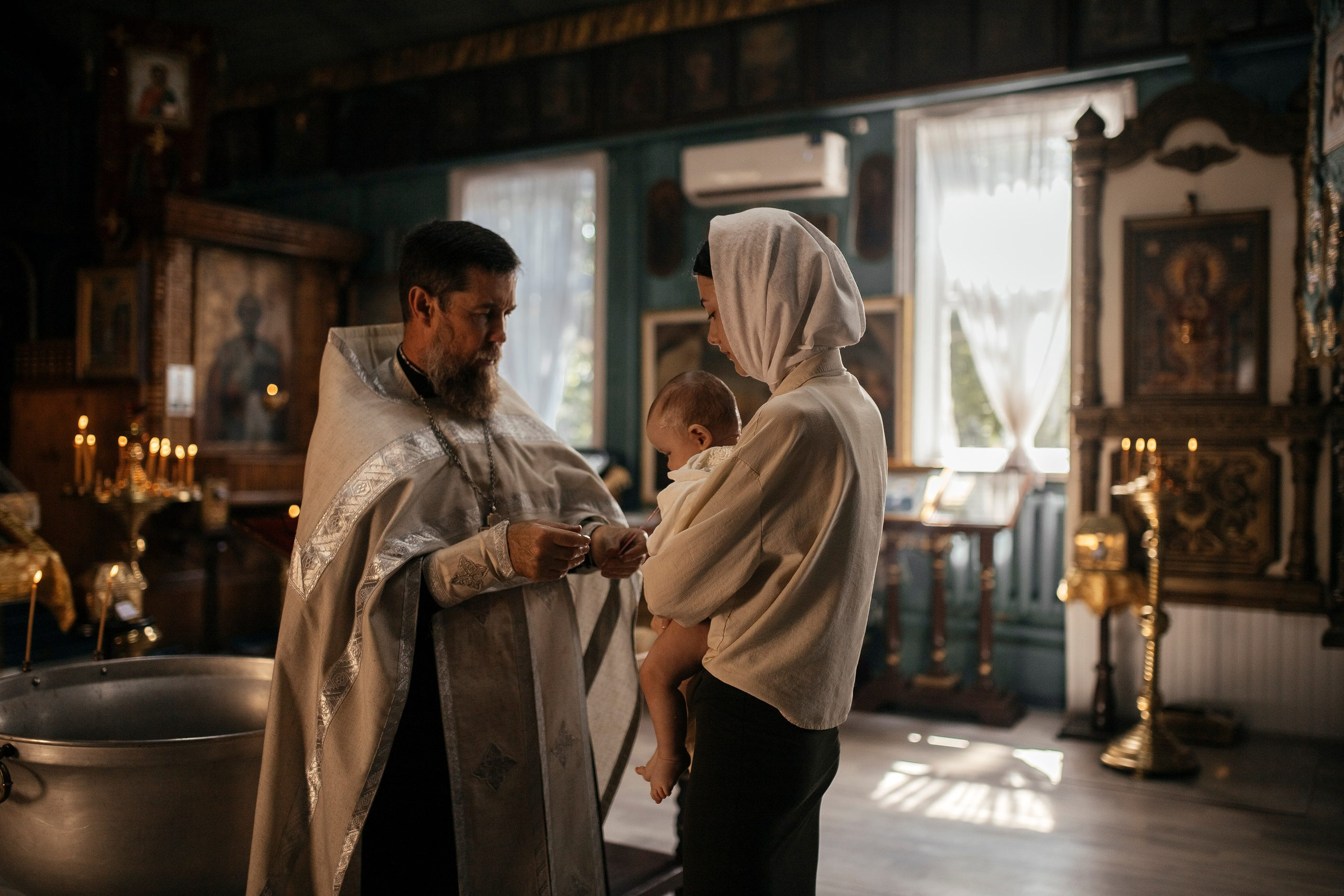 Таинство Крещения Мирославы. Фотограф Сальск Катерина