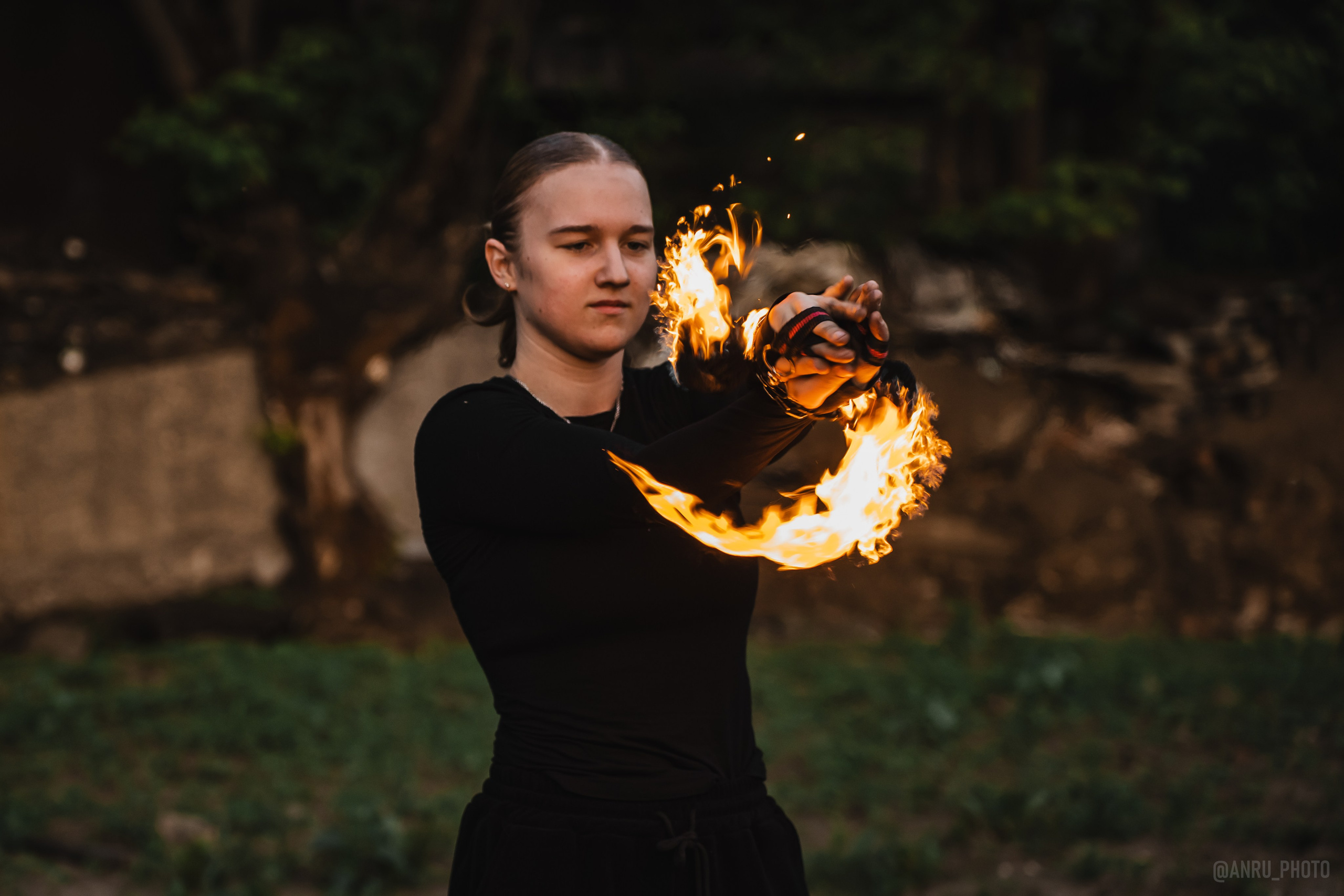 Огненная тренировка. Репортажный фотограф Анастасия Рубцова