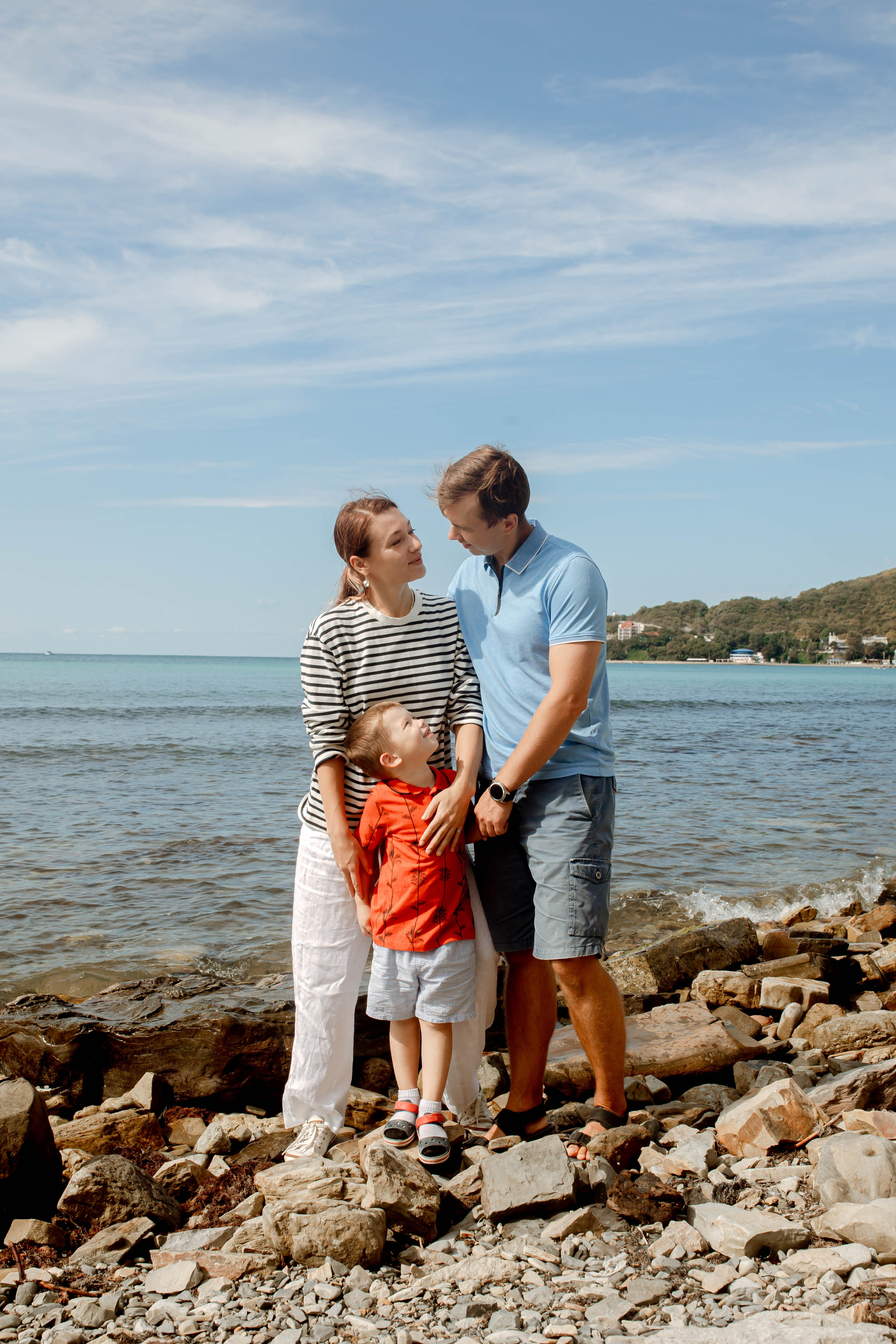 Наталья и Вадим с сыном. Фотограф в Геленджике, Архипо-Осиповке, Абрау-Дюрсо, Кринице Виктория