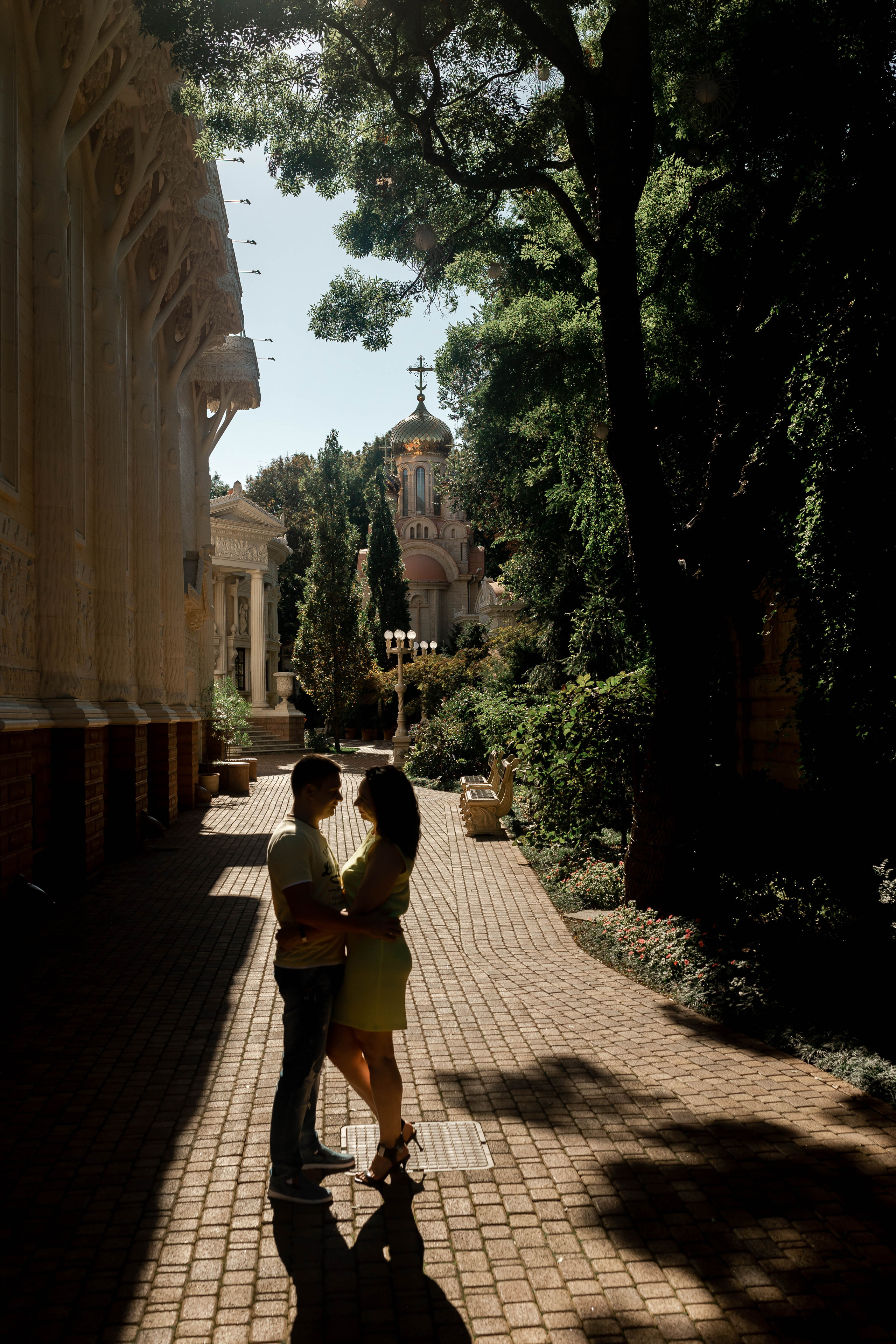 Олеся и Андрей. Старый парк. Фотограф в Геленджике, Архипо-Осиповке, Абрау-Дюрсо, Кринице Виктория