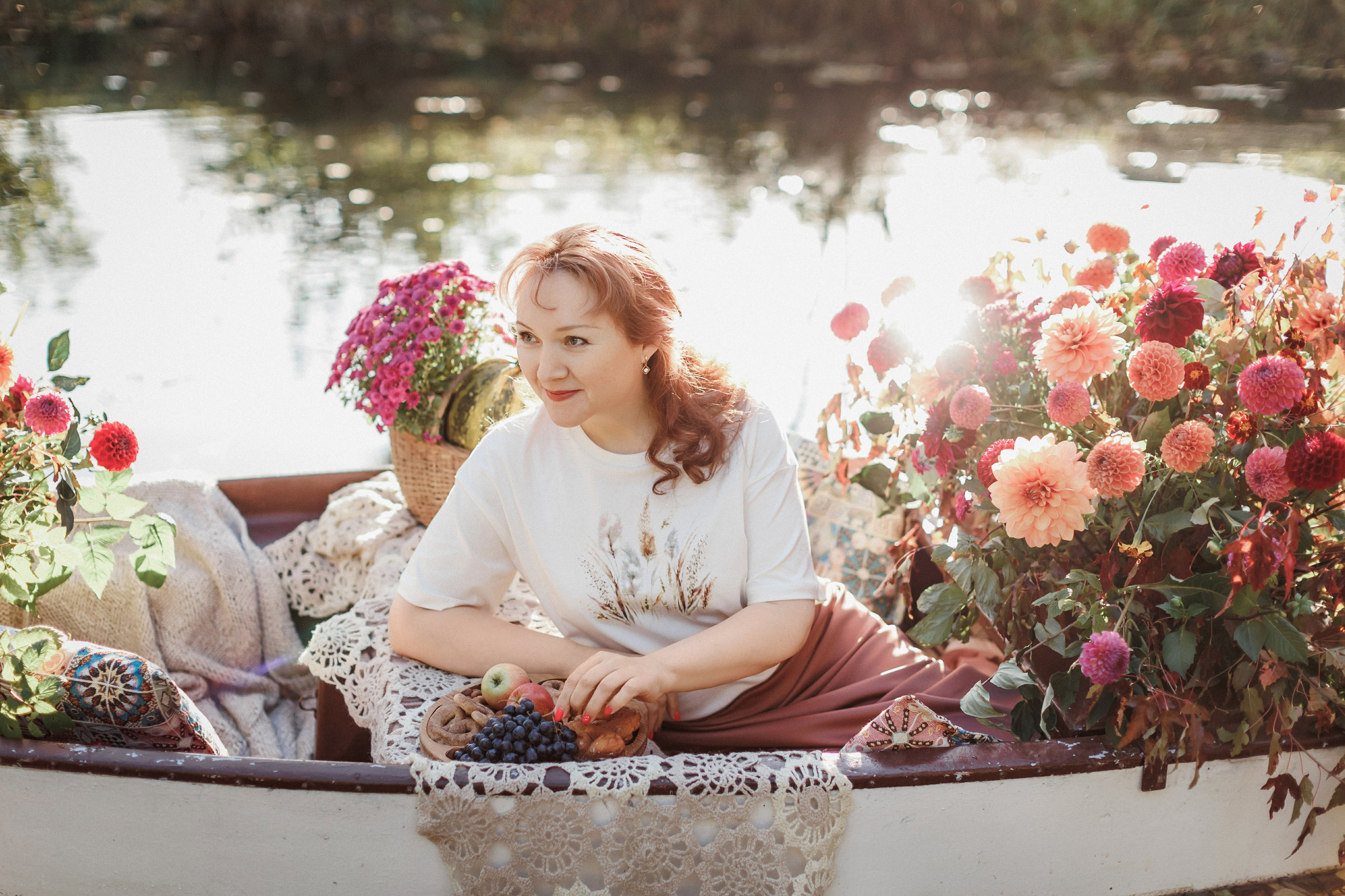 Фотопроект «Лодка в цветах». Свадебный, семейный и детский фотограф в городе Партизанск, Находка