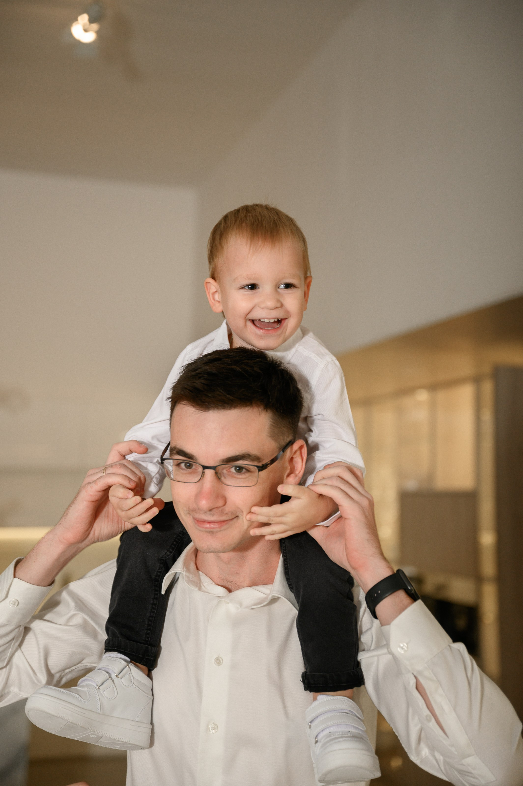 Семейная новогодняя фотосессия в фотостудии Мимика, зал Мия. Semerlina.ru