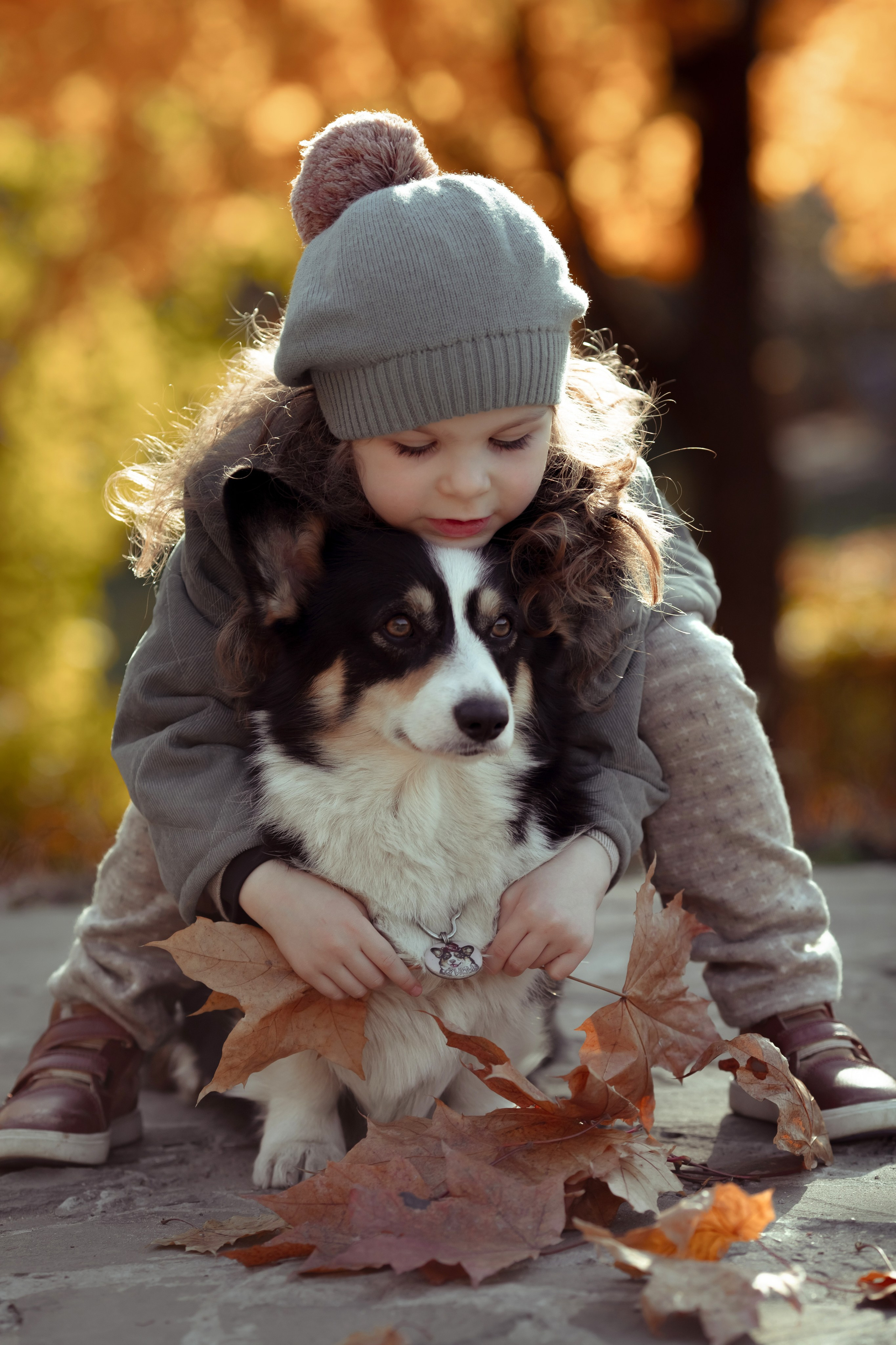 Эва с корги. Семейный и детский фотограф в Москве Дорогова Екатерина