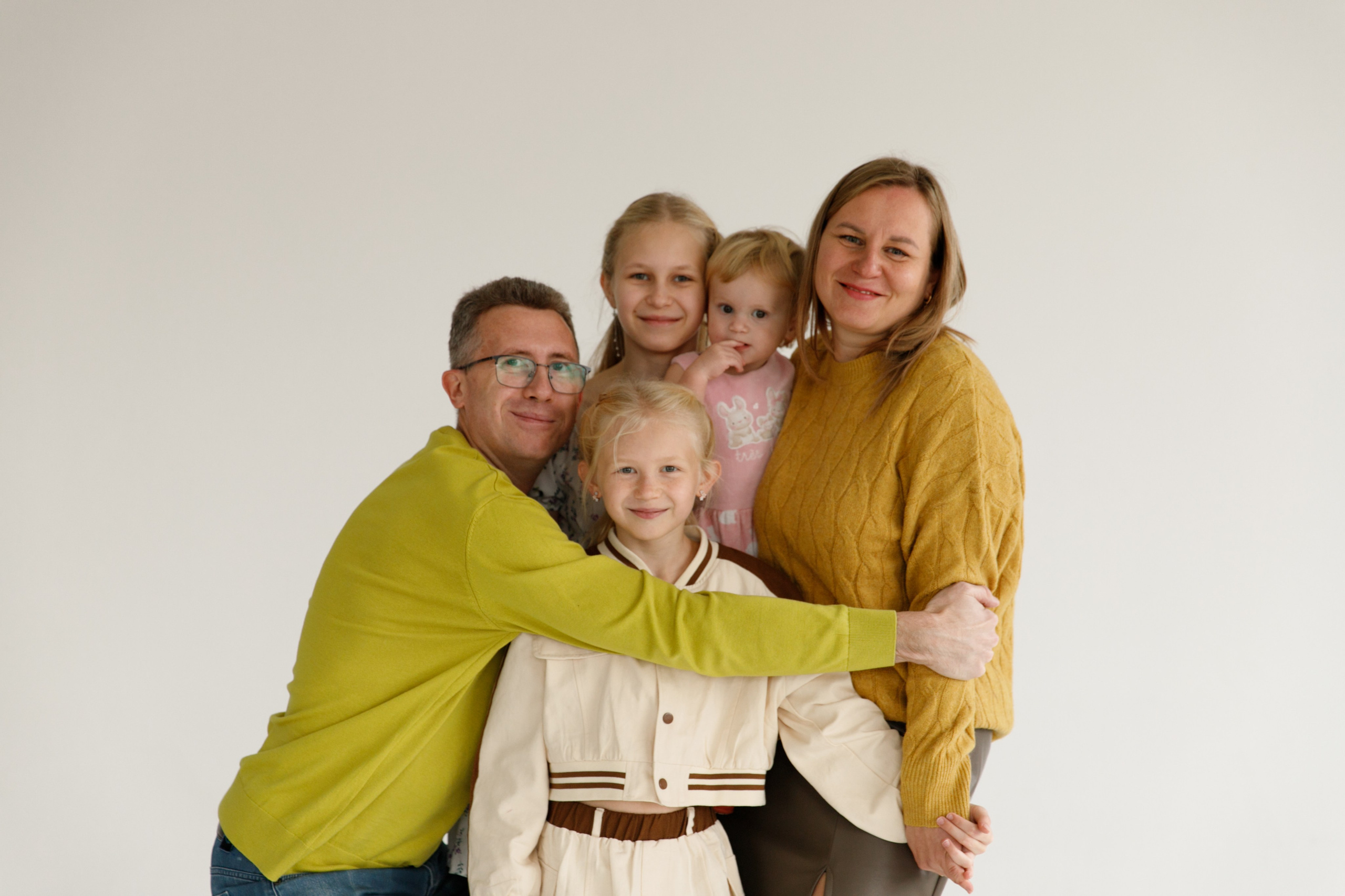 Дружная семья. Фотограф Москва и МО Анастасия Пясковская