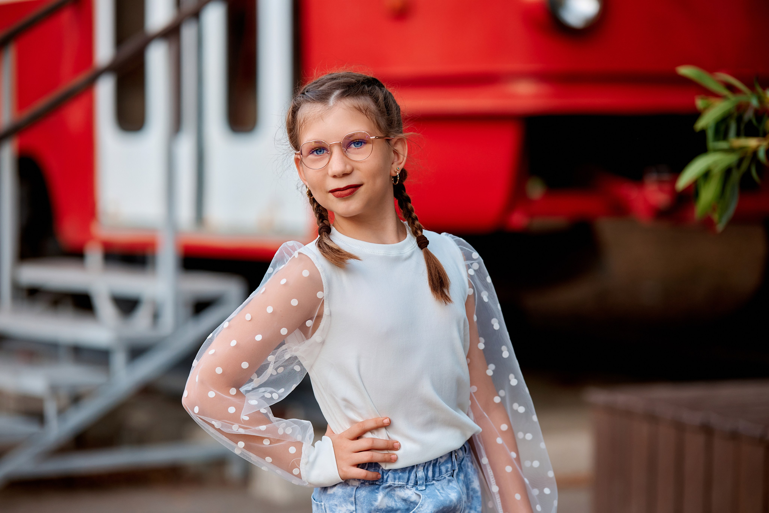 Семейная фотосессия с внуками в парке. Фотограф Таганрог Анна Трайжон