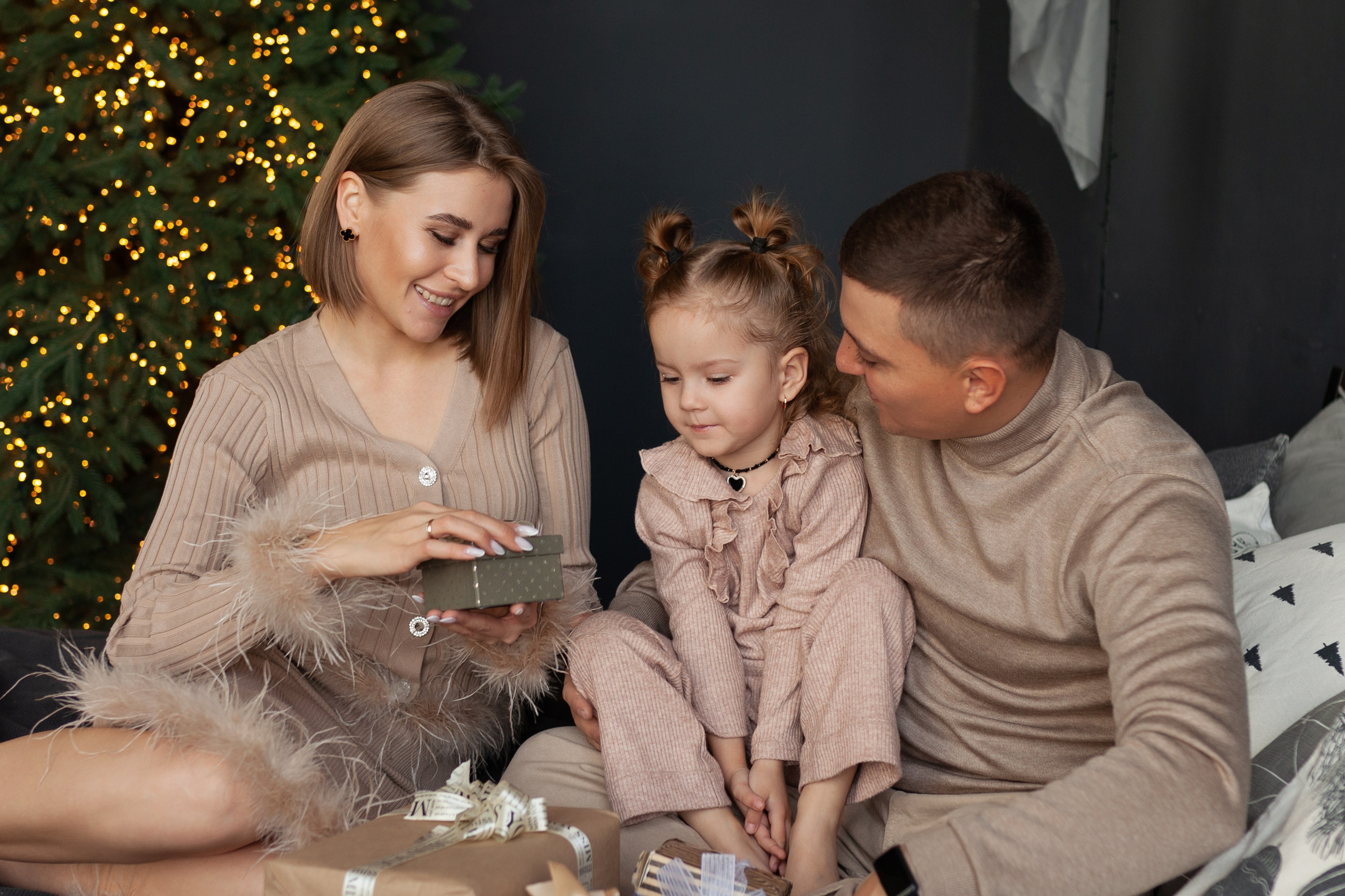 Семейная новогодняя. Семейный и женский фотограф, стильный репортаж в г. Новосибирск