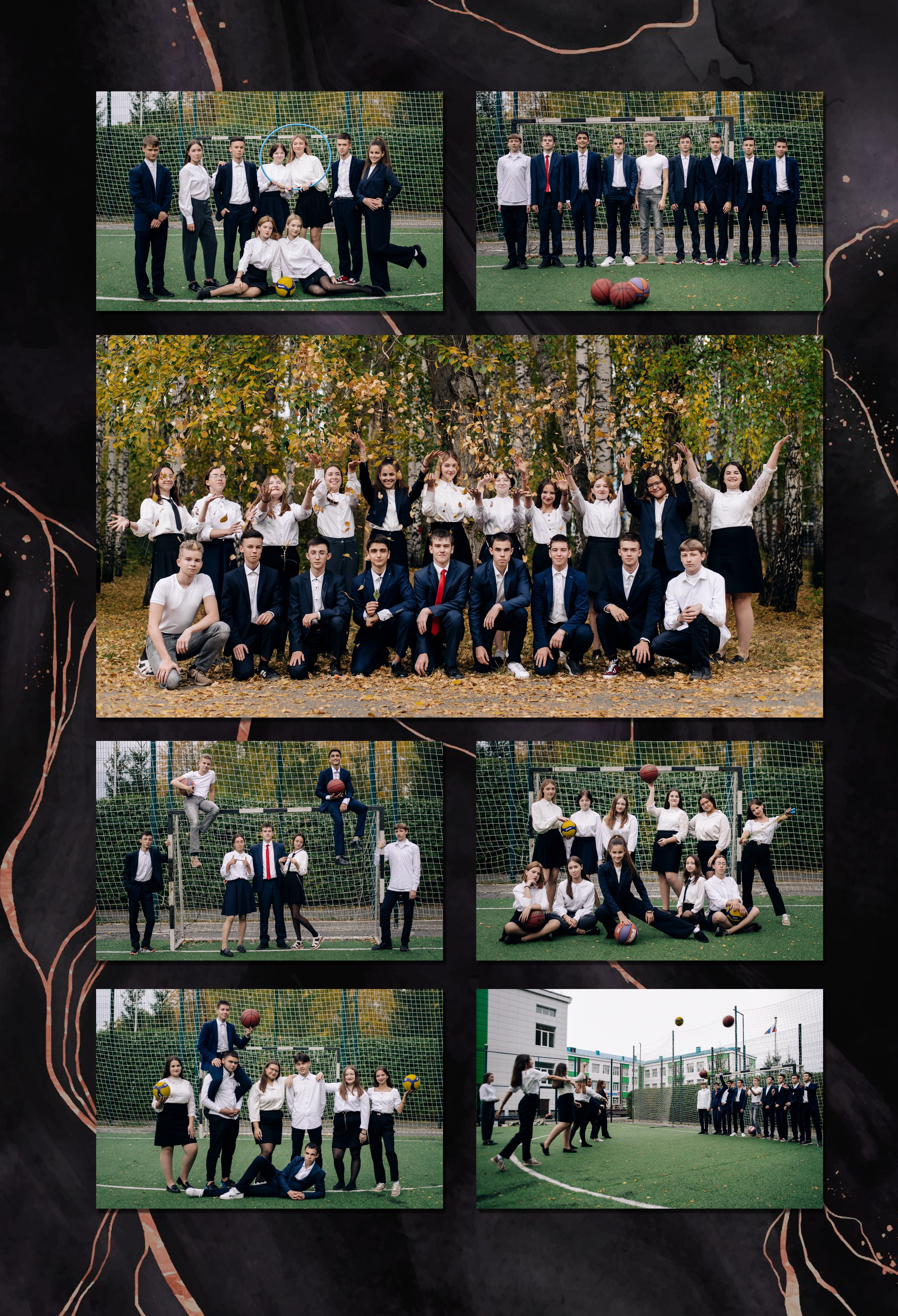 Шаблон фотокниги «Marble Dark». Фотограф — МАРИЯ МЕДВЕДЕВА