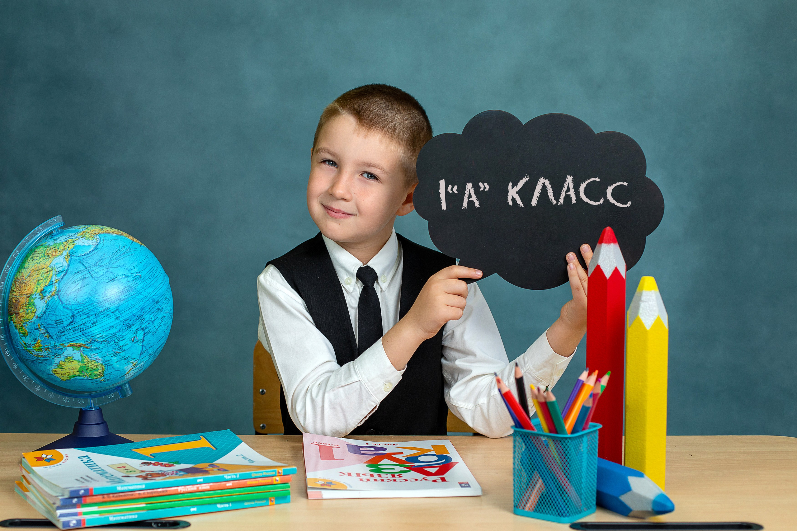 Портреты. Первоклашки. Школьный и детский фотограф в Южно-Сахалинске Анастасия Лескова