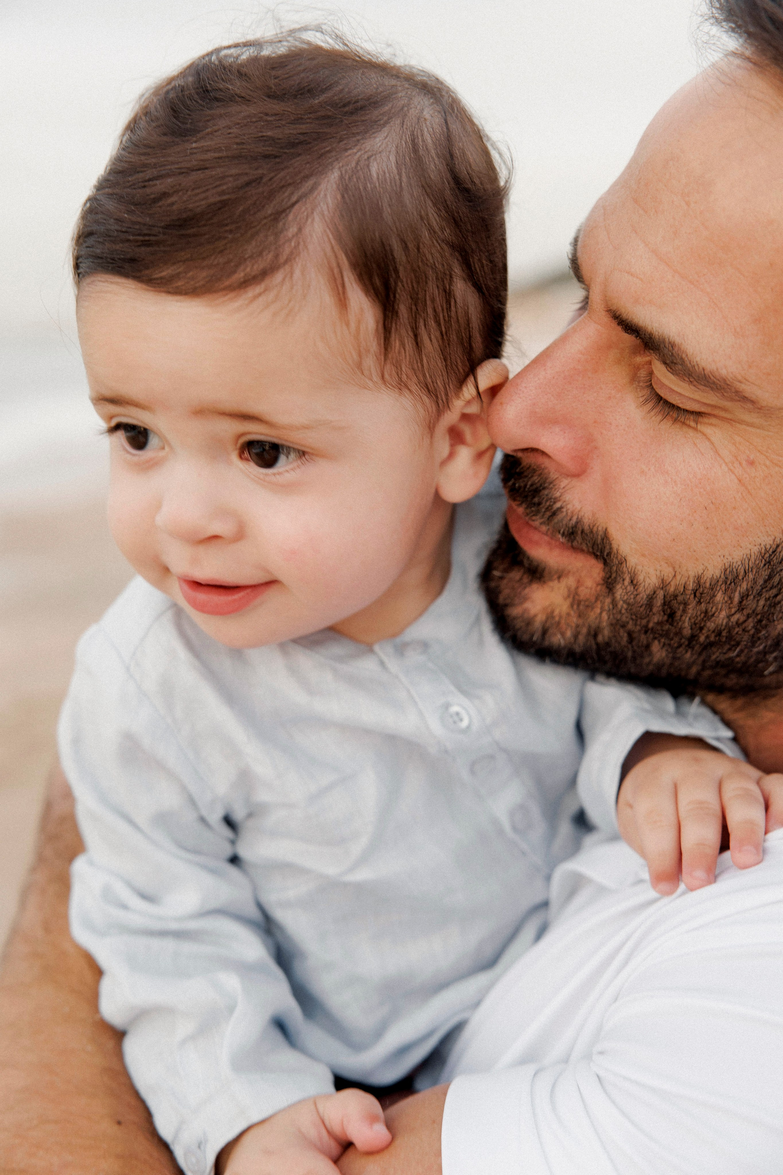 First year family photos near the sea. Главная