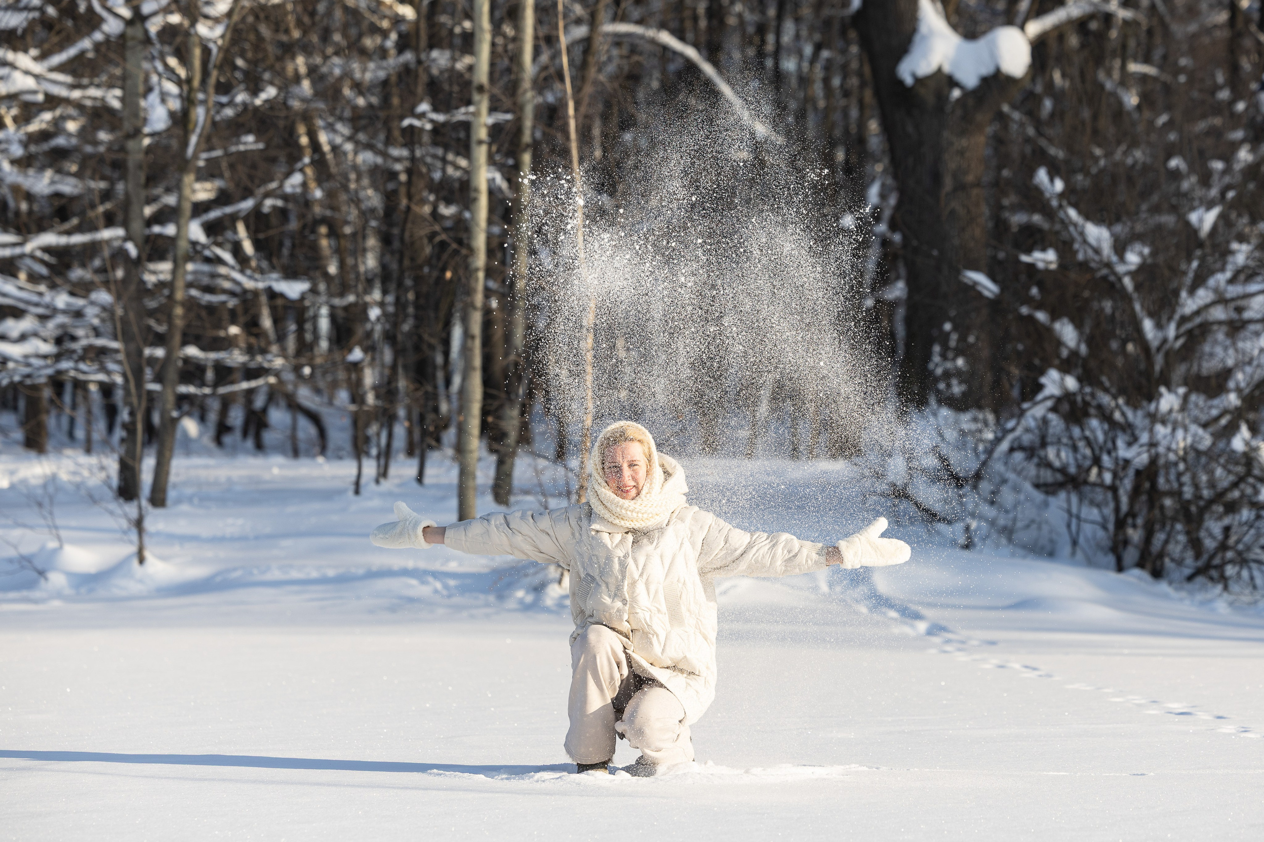 Олеся. Зимний фотосет. Фотограф Владимир Охрименко