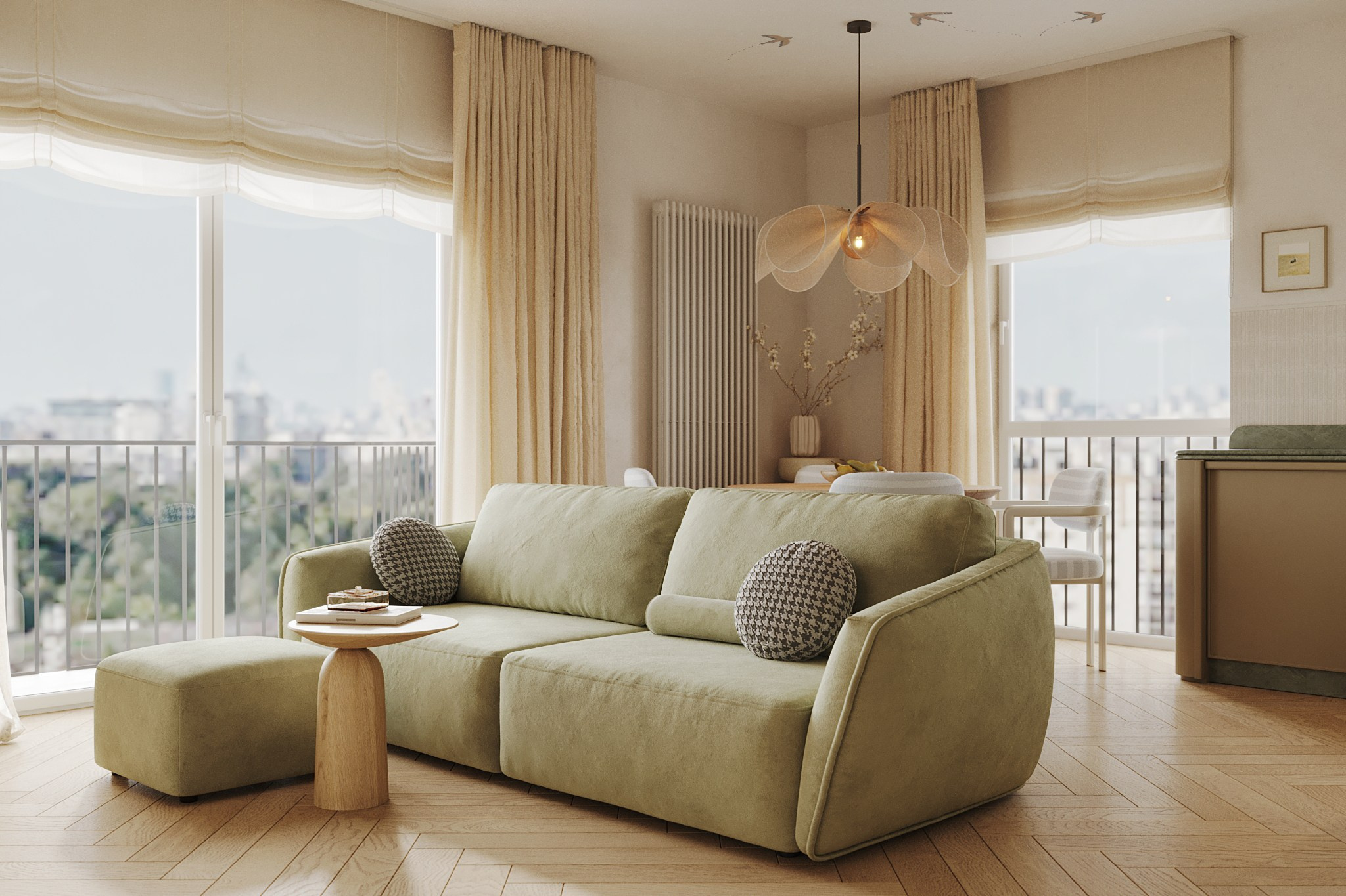 Сливочное небо. MIRRO STUDIO Дизайн интерьера и реализация под ключ Варшава