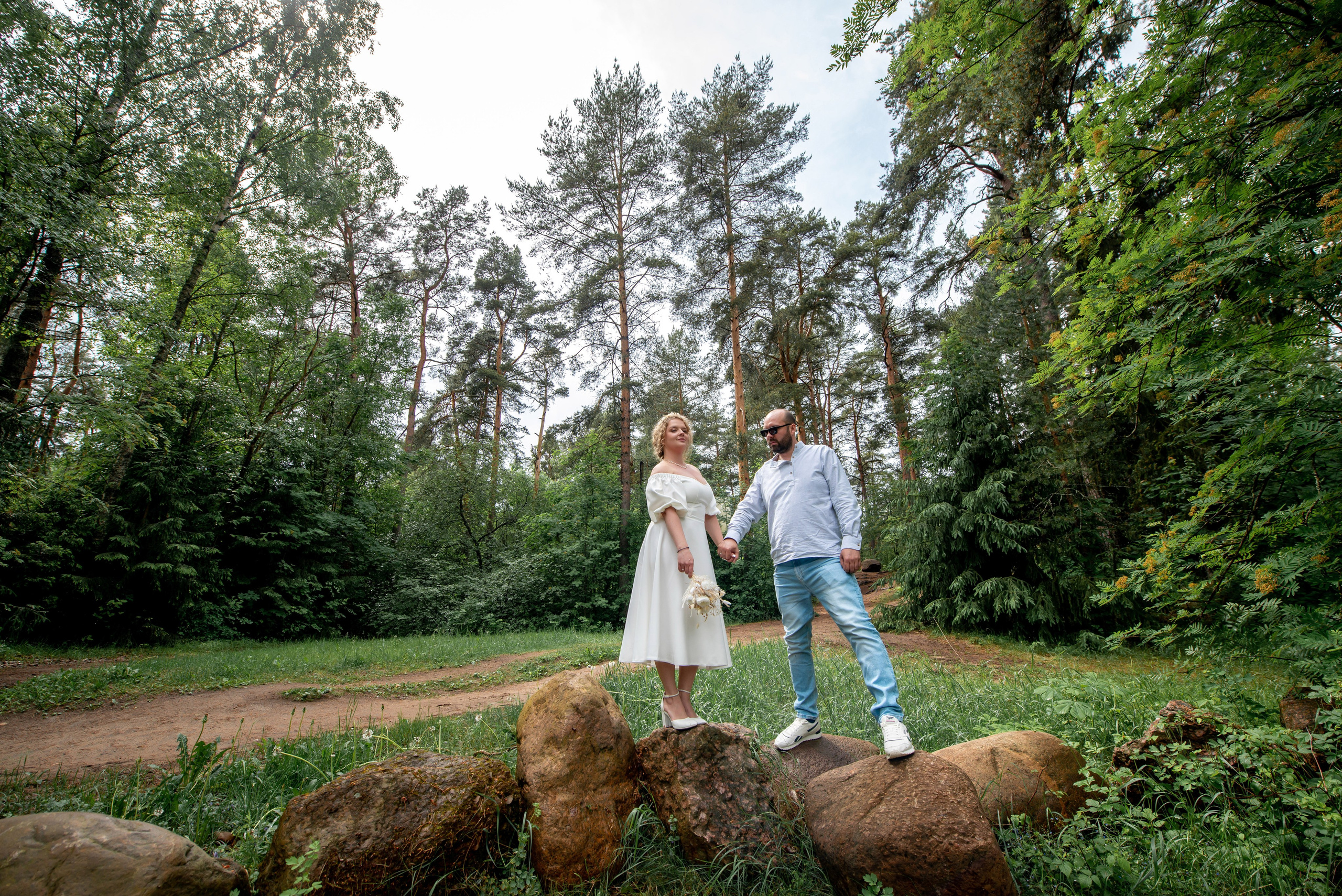 Станислав и Анастасия (нестандартная свадебная фотосессия в лесу и на Финском заливе). Портретный, семейный и свадебный фотограф в Санкт-Петербурге и в Пушкине Ширяев Денис