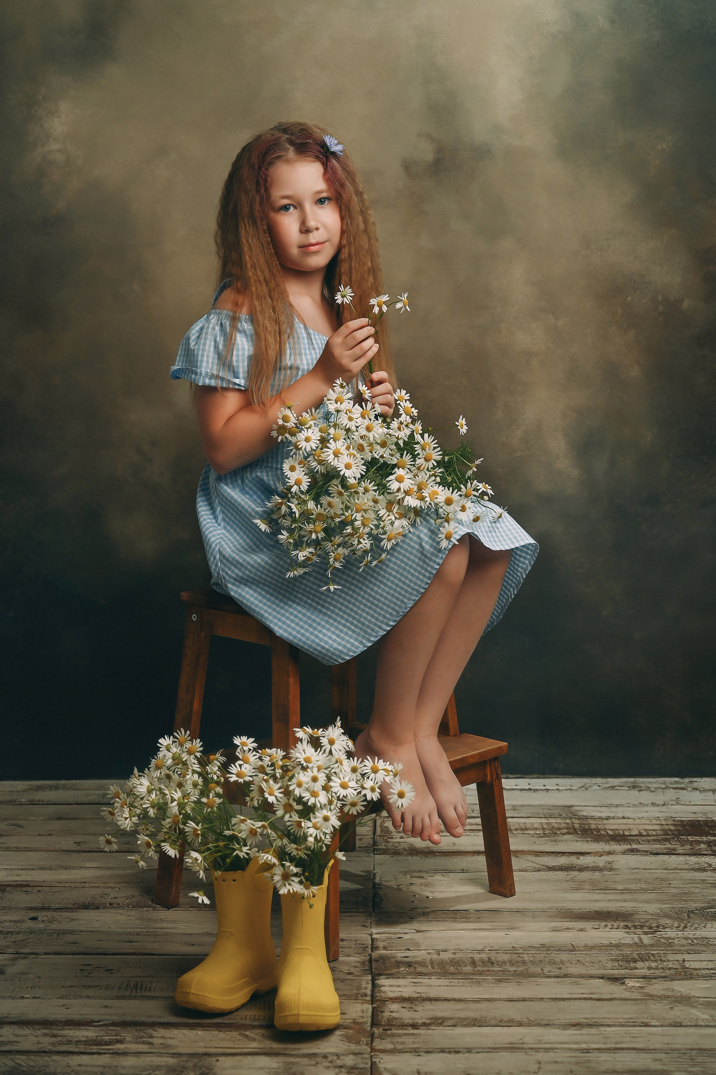 Портреты с цветами. Детский и семейный фотограф