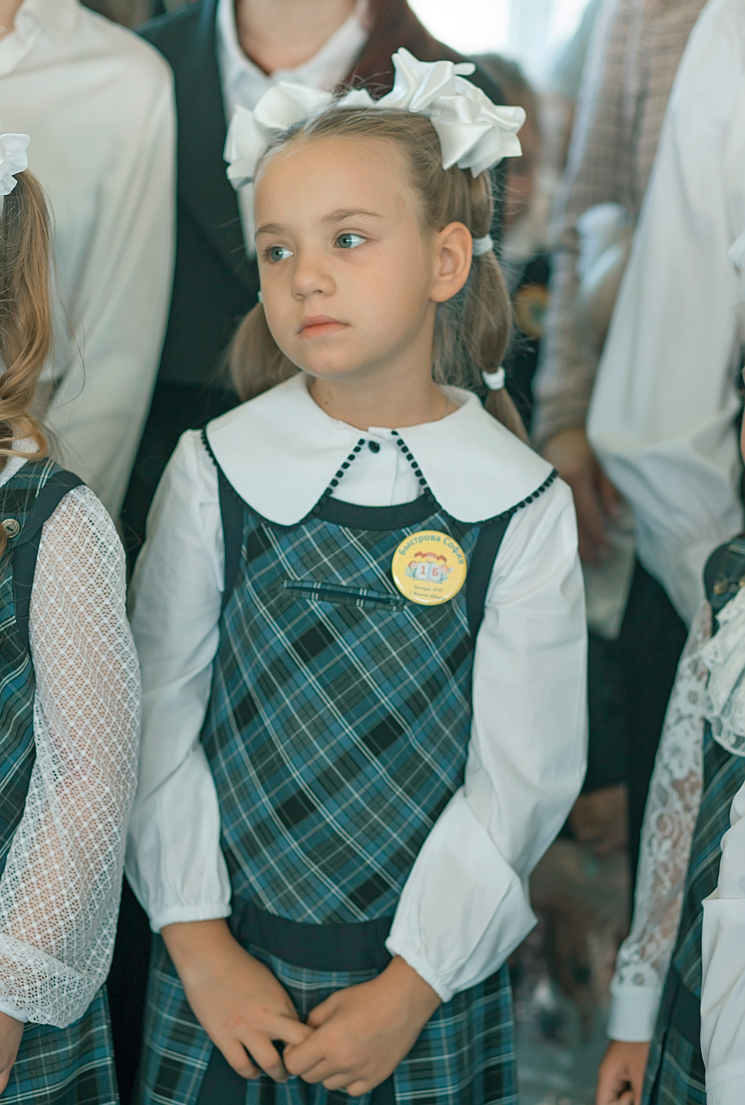 Первый класс линейка, в классе, портреты. Семейный и детский фотограф в Нижнем Новгороде
