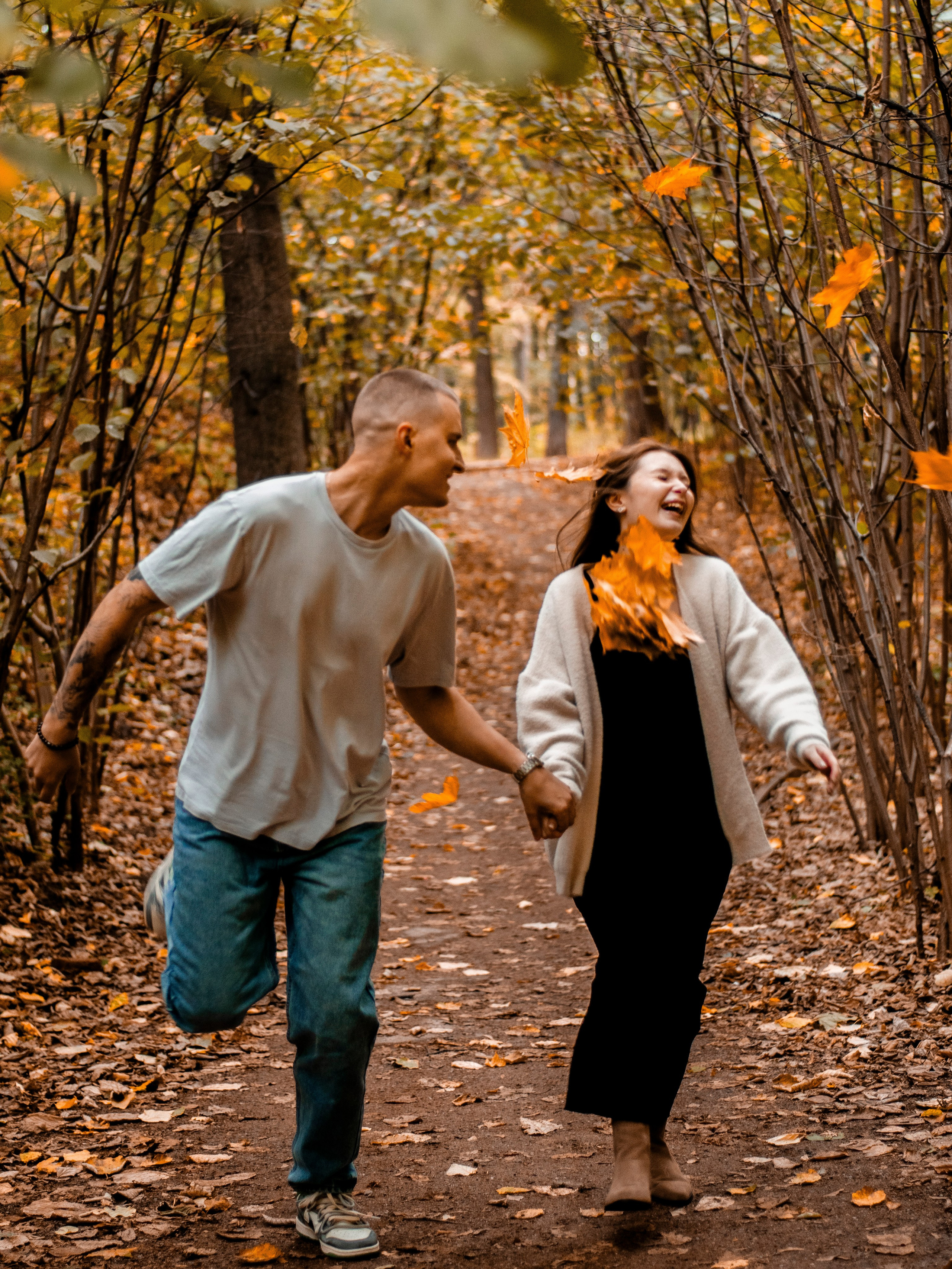 In the Autumn Garden. Портретный фотограф Москва Белогорцев Сергей