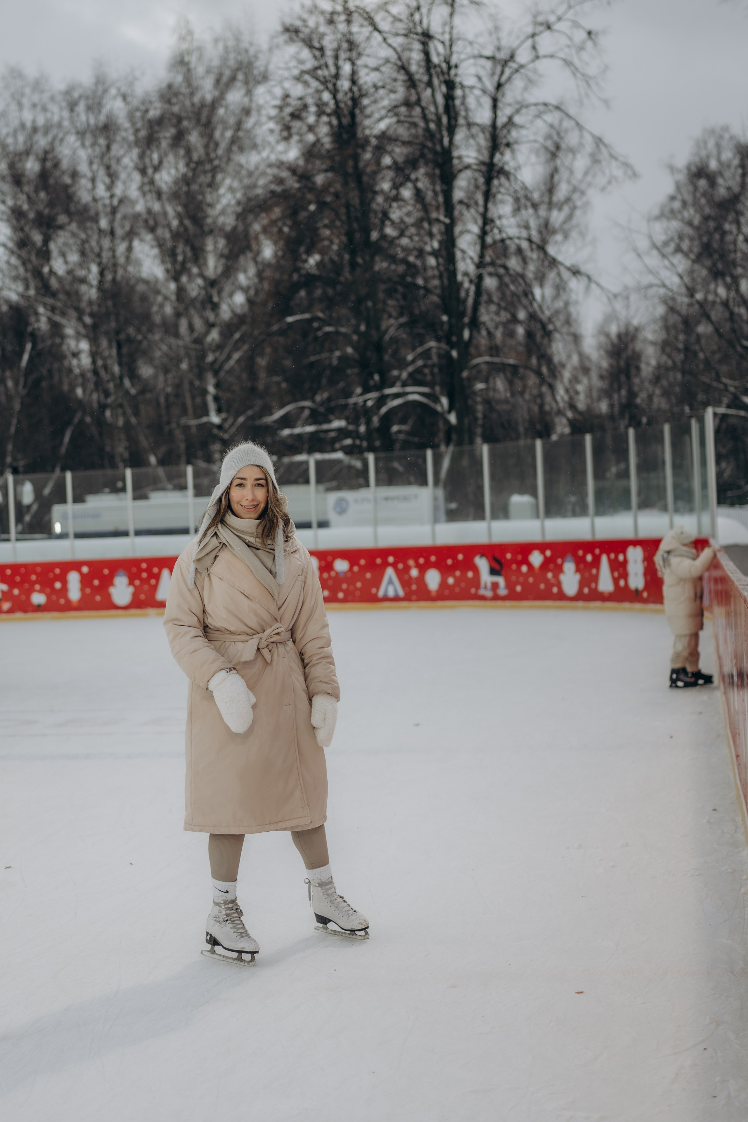 На катке. Семейный фотограф Москва. Фотограф беременности и материнства Москва