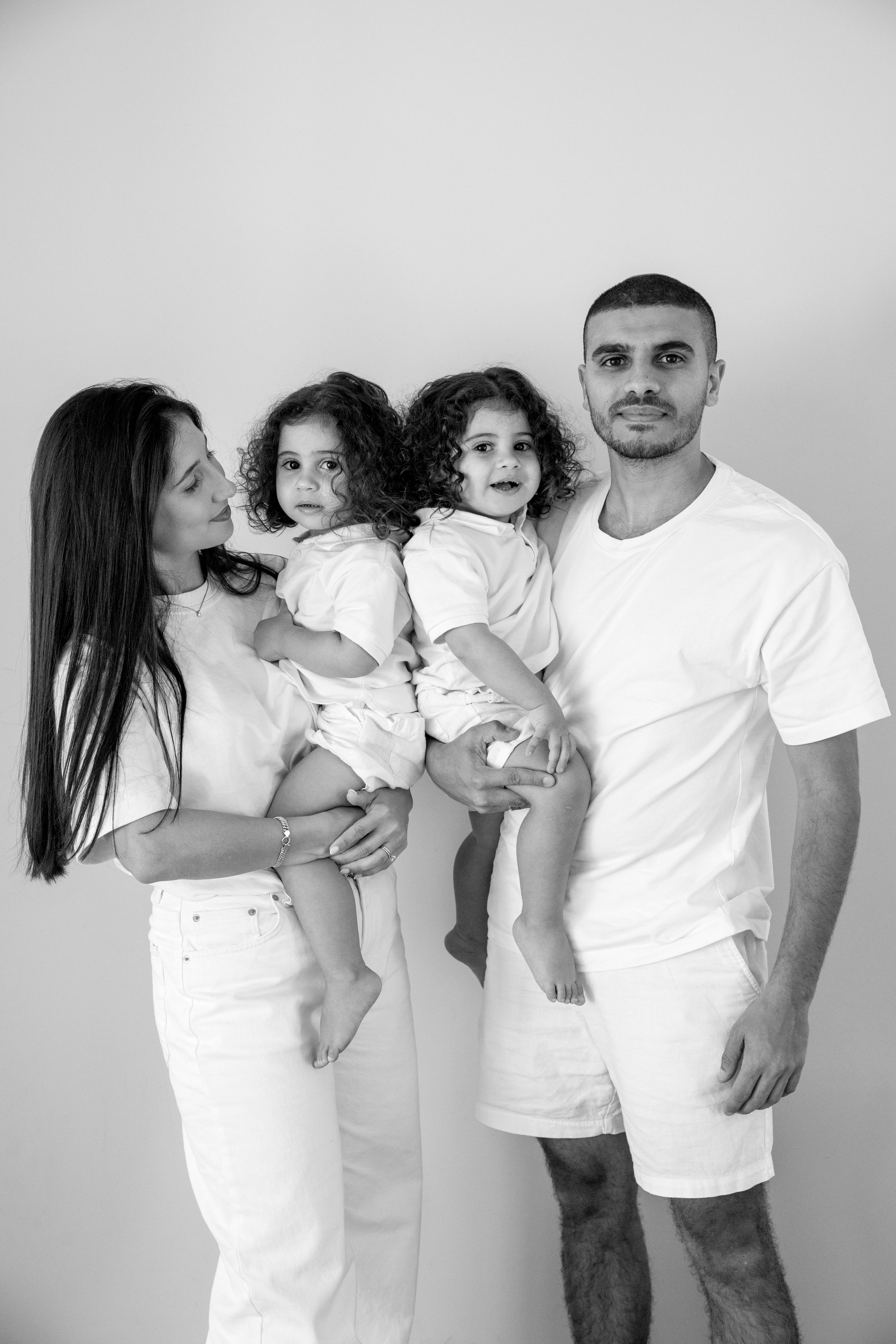 Family photoshoot inside the studio in Hadera. Wedding and family photographer
