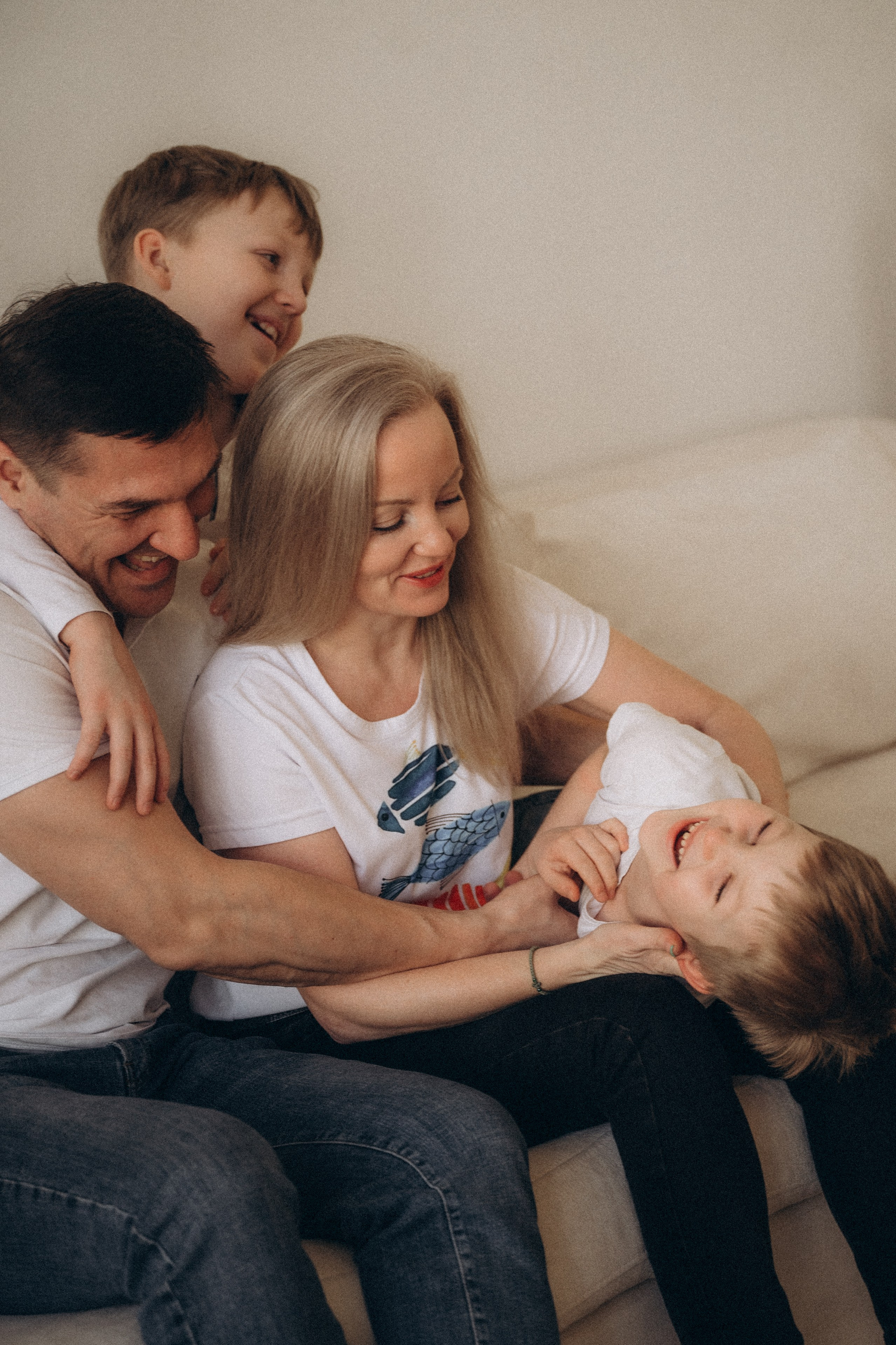 Сергей, Ксения, Назар и Захар. Фотограф Горбенко Анна