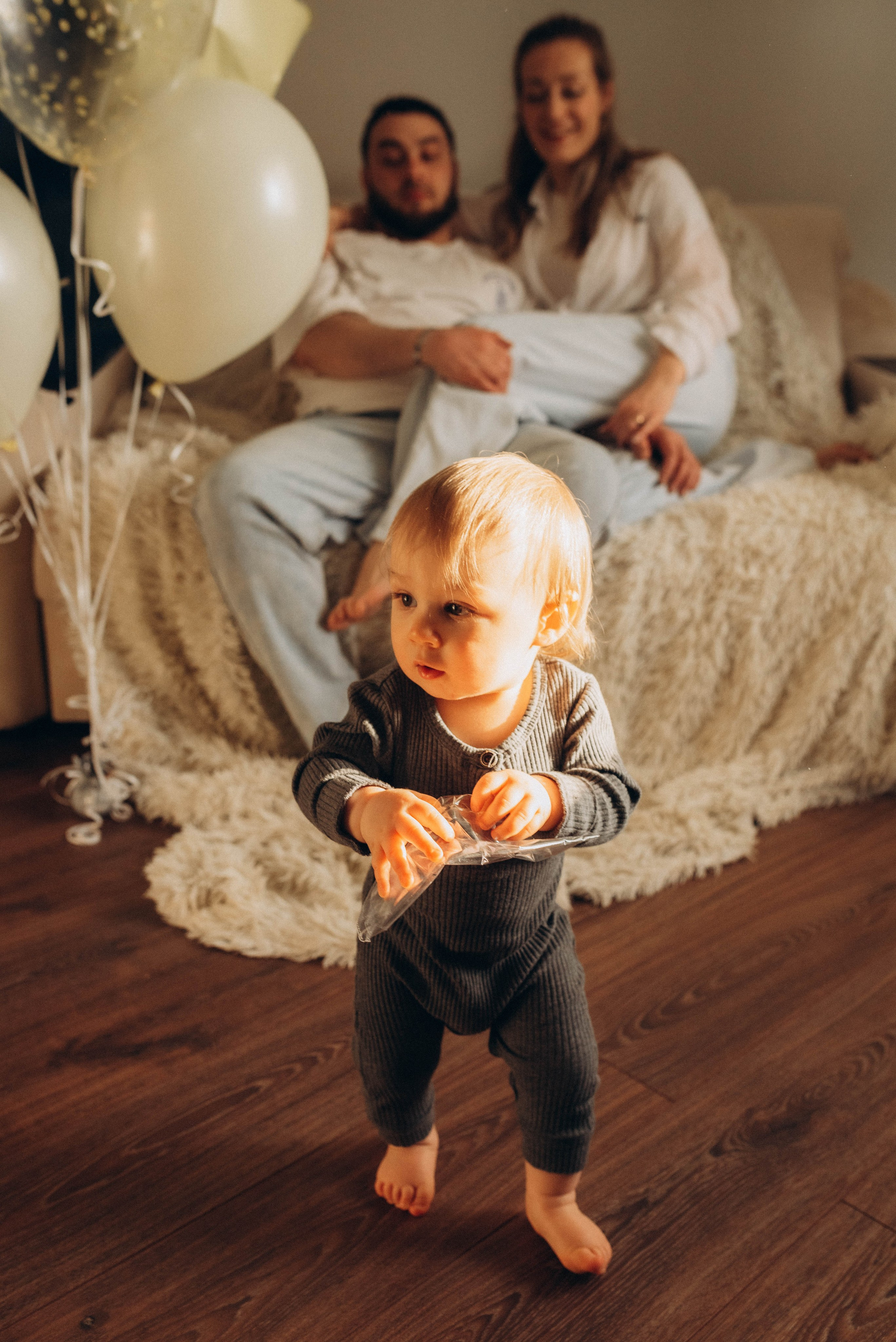 Домашняя фотосессия ко дню рождения малыша. Семейный фотограф в Железнодорожном Масаева Елена