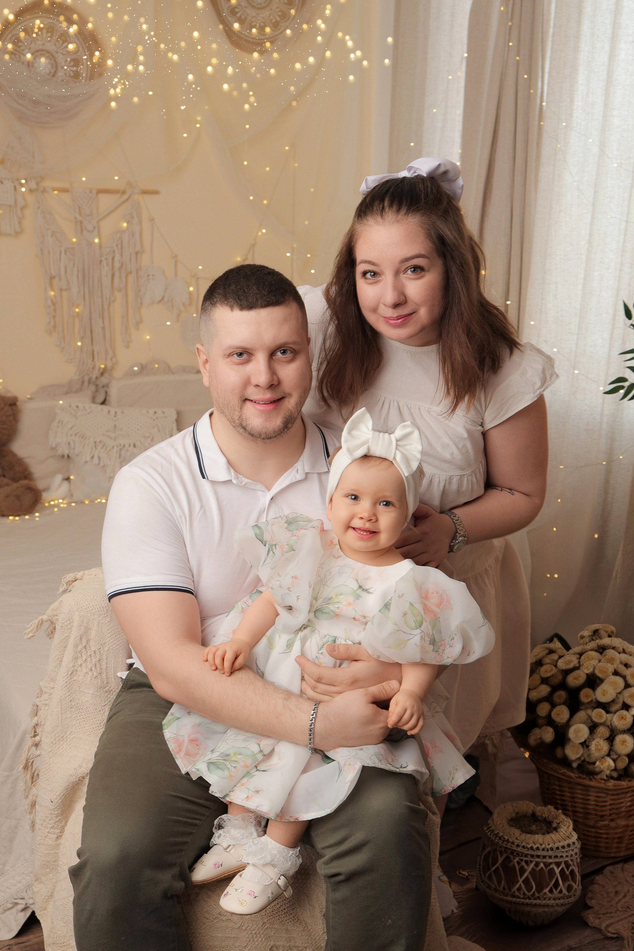 Годовасие — девочки. Фотограф новорожденных в Новокузнецке Анна Горошникова
