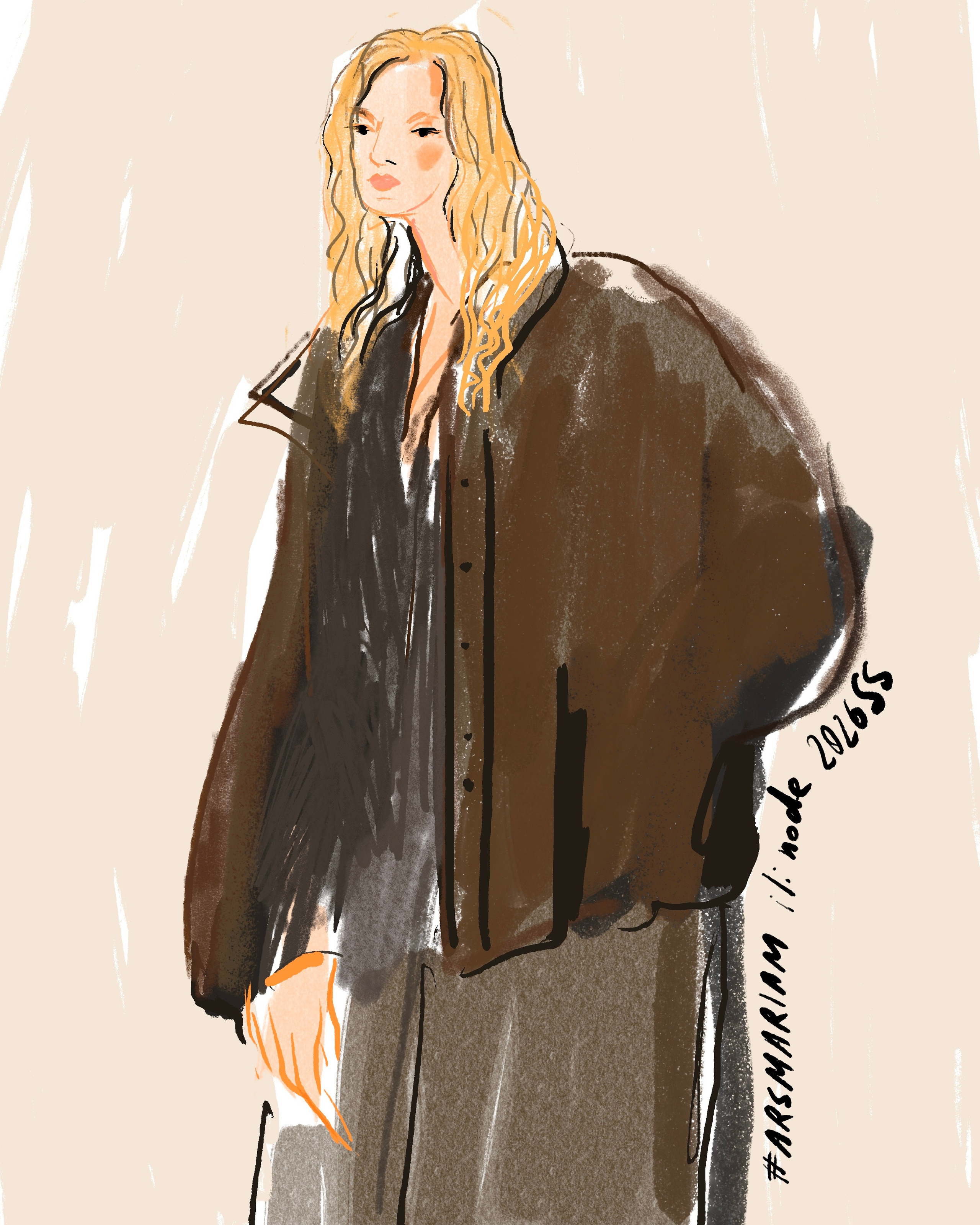 Ili node 2026SS. Фэшн иллюстратор из Москвы Власенко Мария