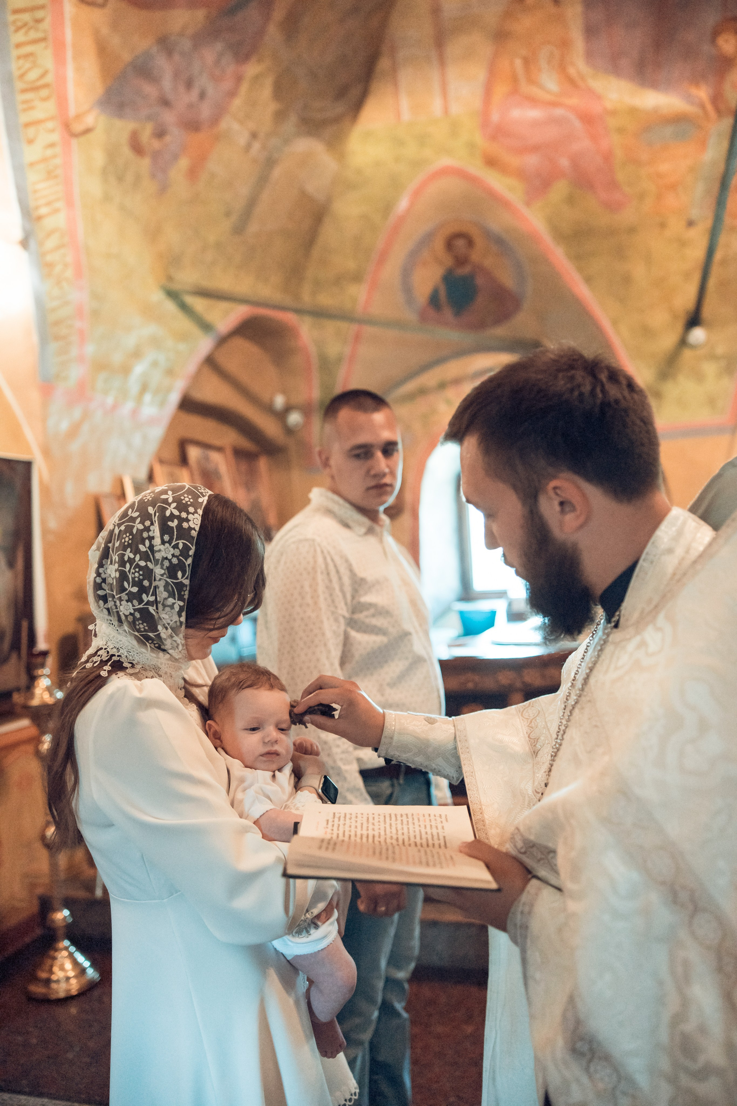 Таинство Крещения Матвея. Спасо-Преображенский храм (Спаса на Яру). Семейный фотограф в Рязани и Рязанской области
