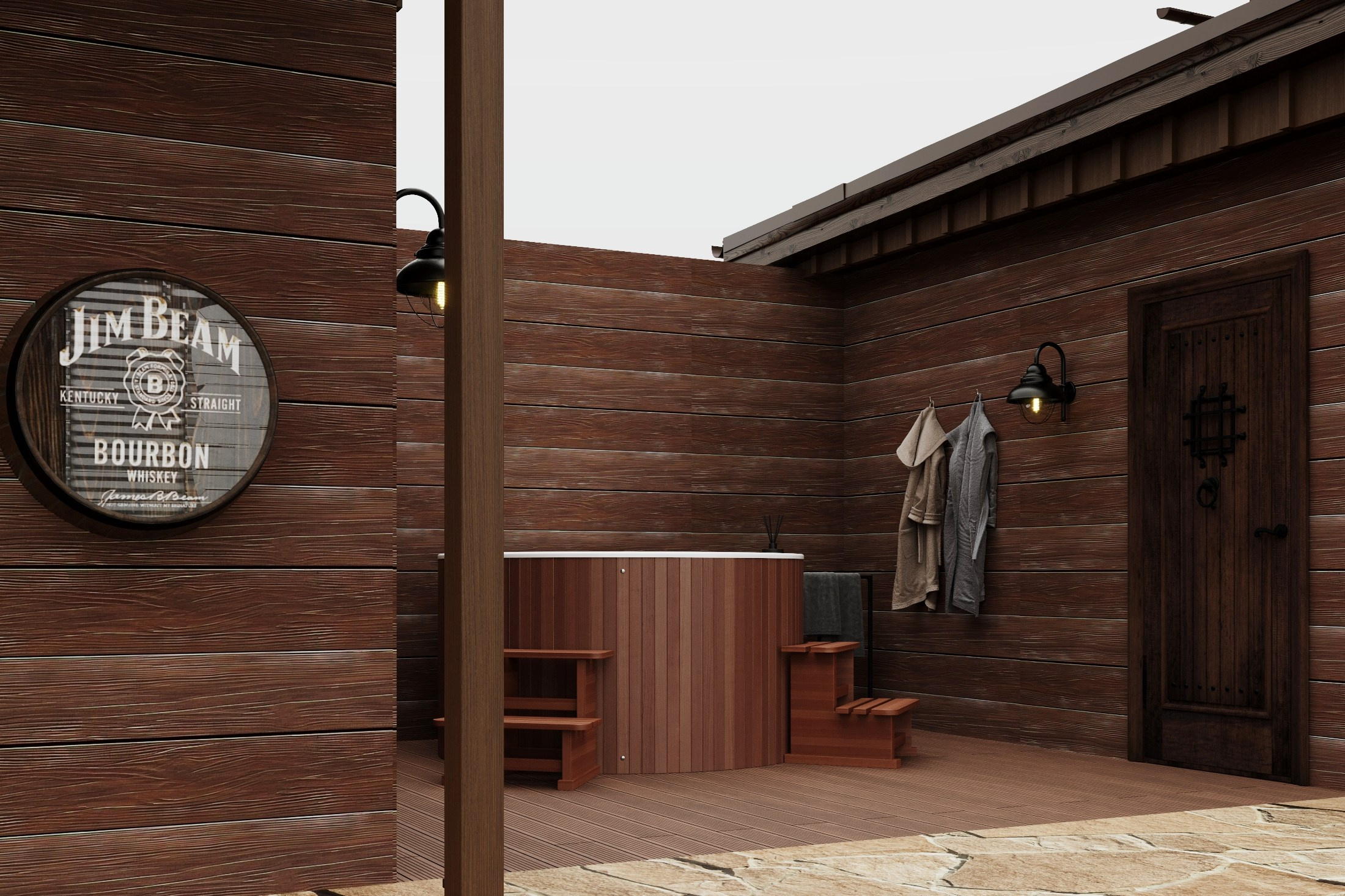 Банный комплекс, ул. Персиковая. Arrogant Arch